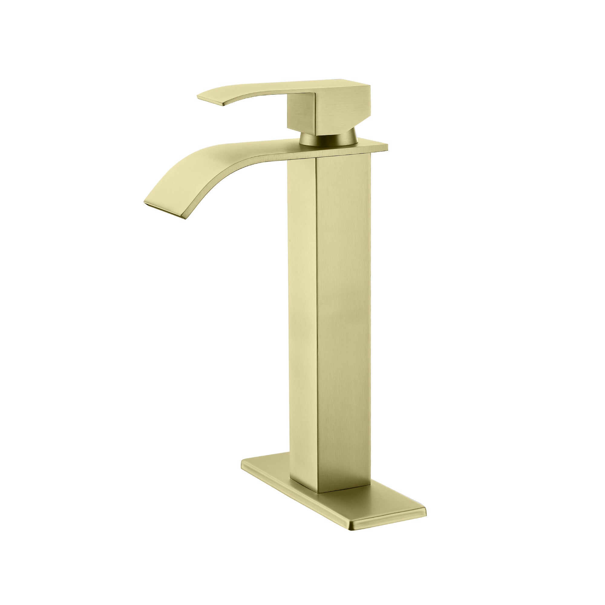 Single Handle Waterfall Bathroom Sink Faucet