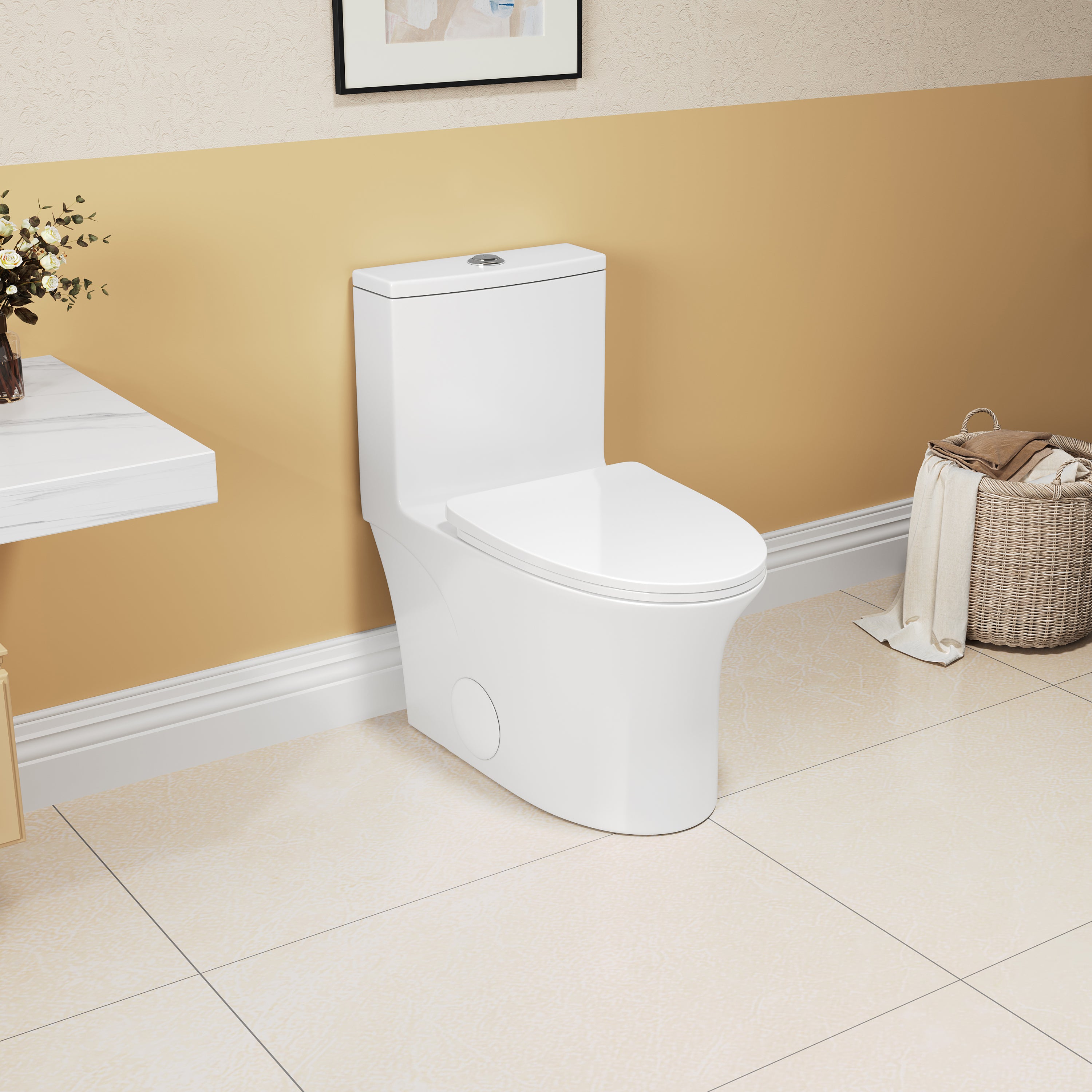 Comfort Height Toilet: 1.1/1.6 GPF, CUPC Certified