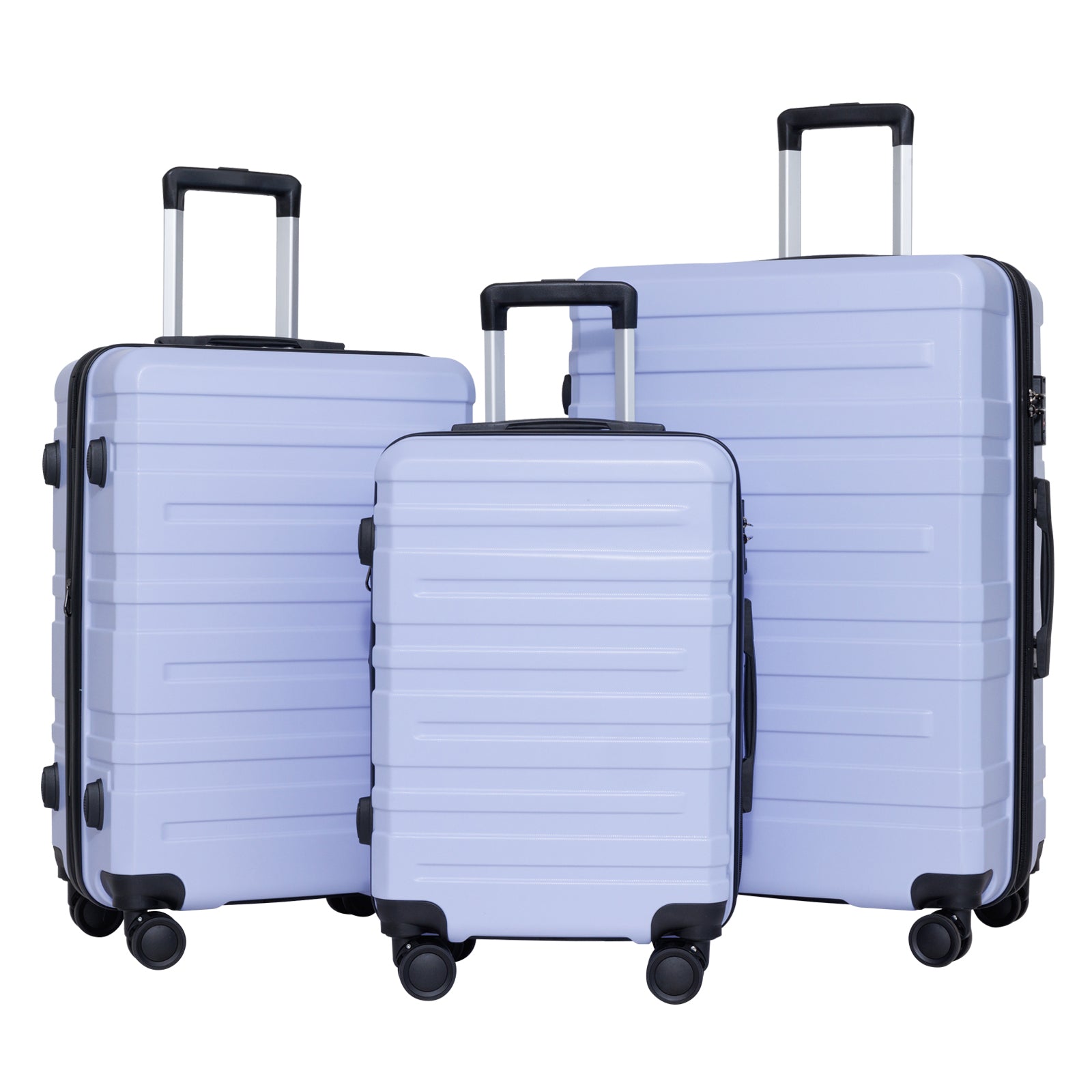 3-Piece Luggage Set: Carry-on & Checked, TSA Locks