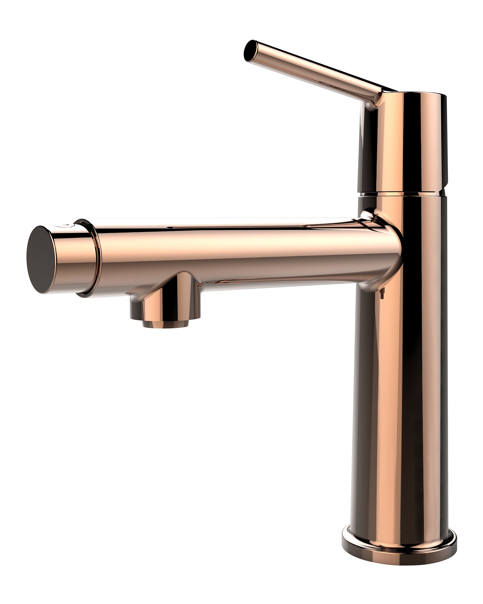 Rose Gold Bathroom Faucet: 1/3 Hole, Dual Mode