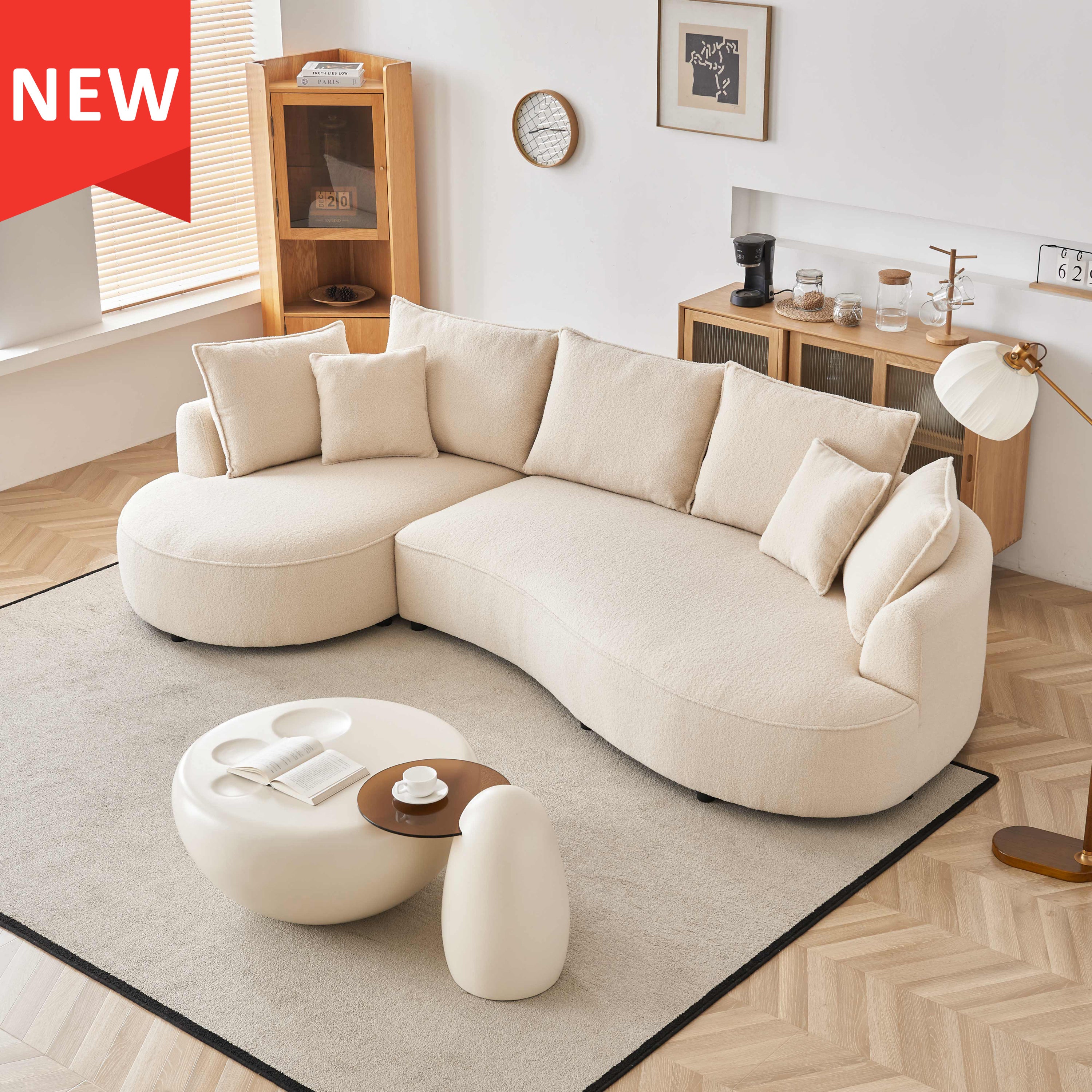Curved Sofa: Modern Modular Sectional Couch