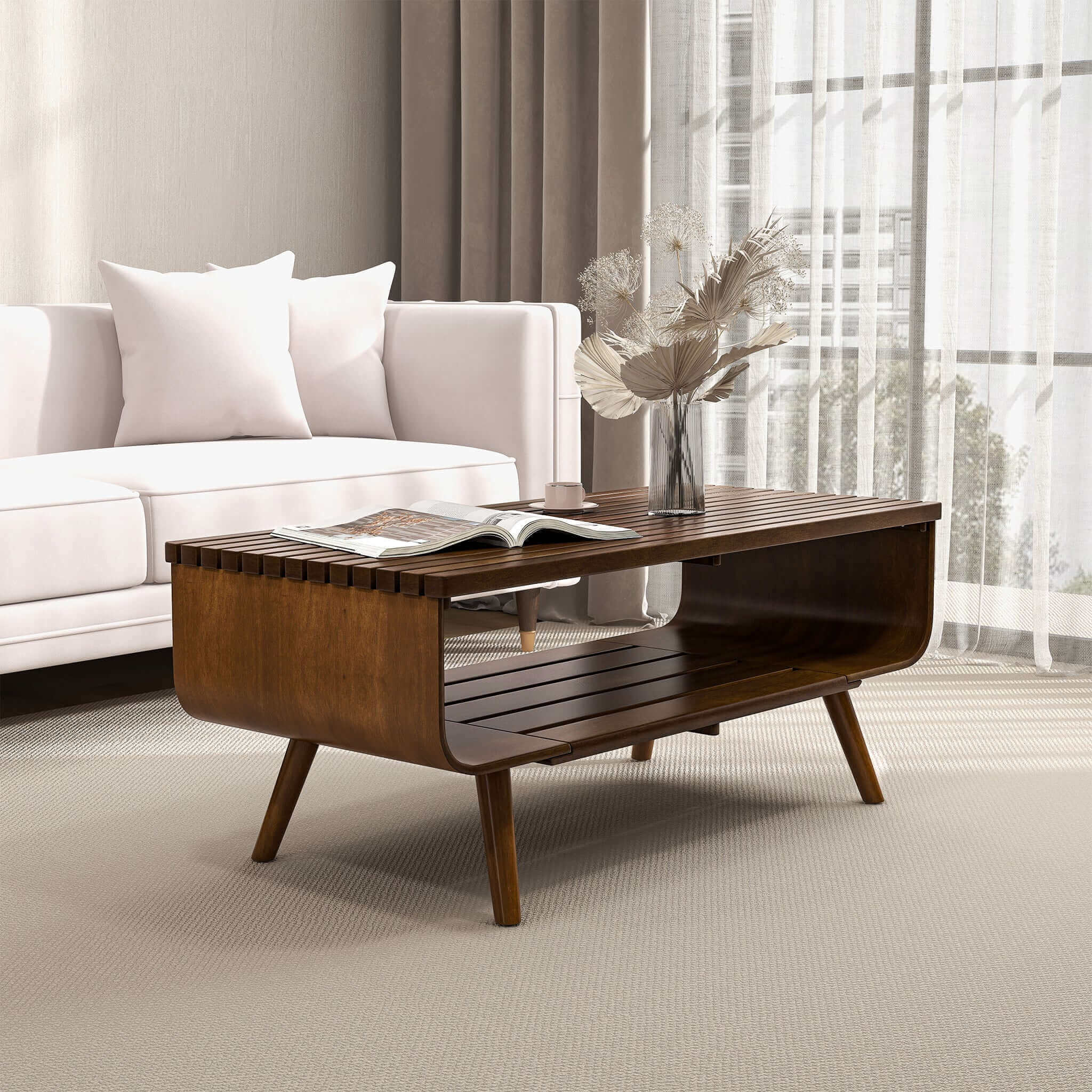 Alice Walnut Coffee Table | Modern Living Room Furniture