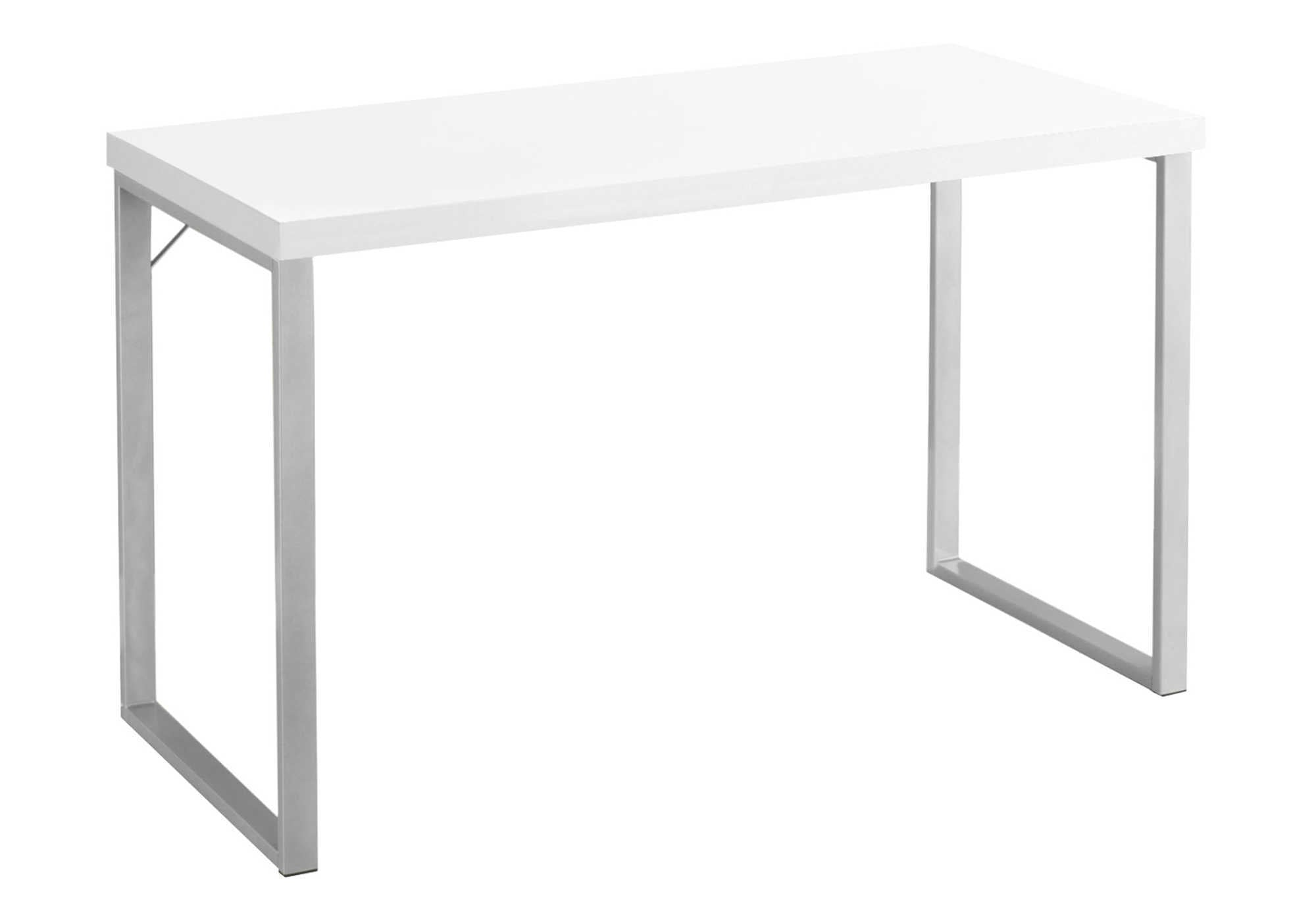 Modern White Computer Desk | 48" Home Office Desk