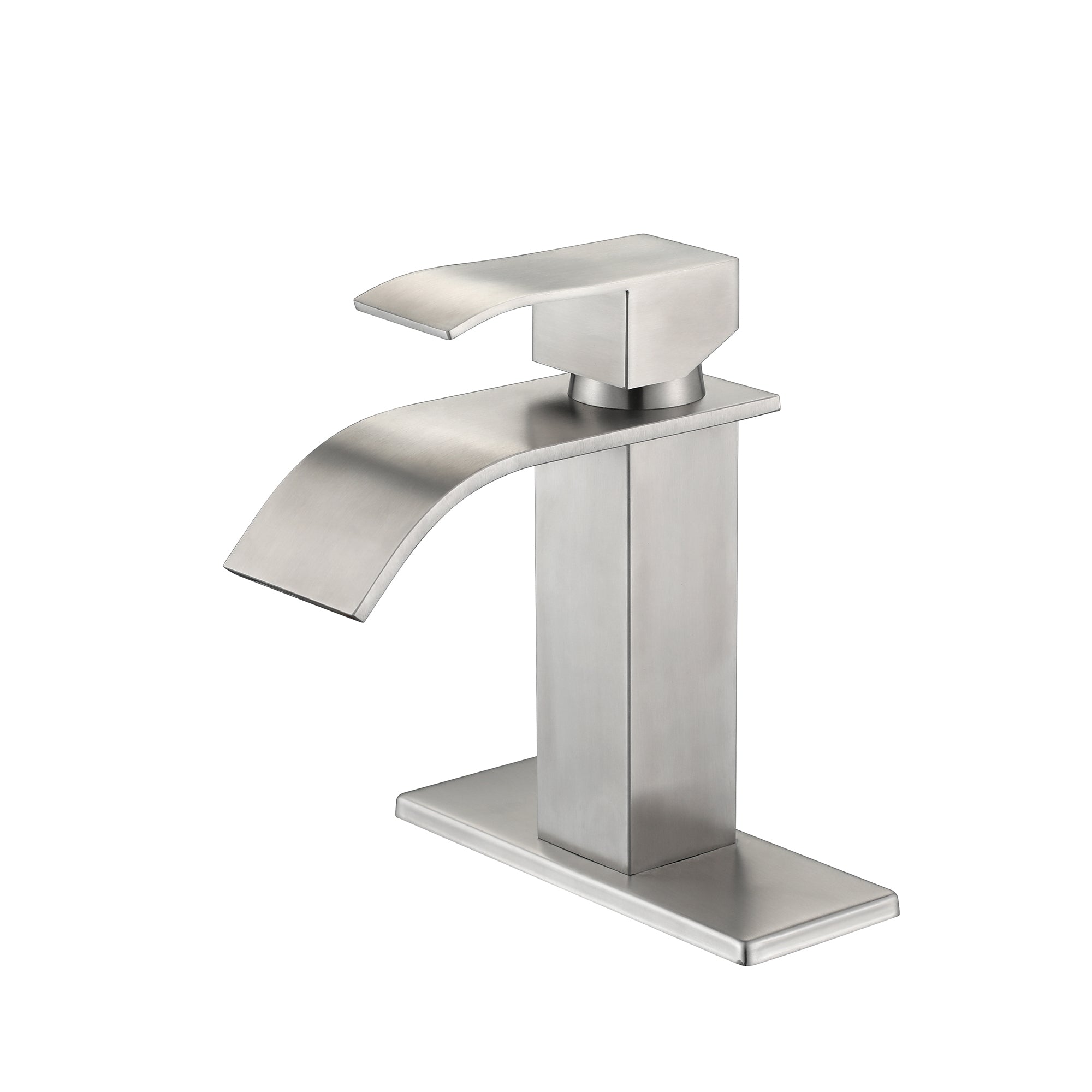 Single Handle Waterfall Bathroom Sink Faucet