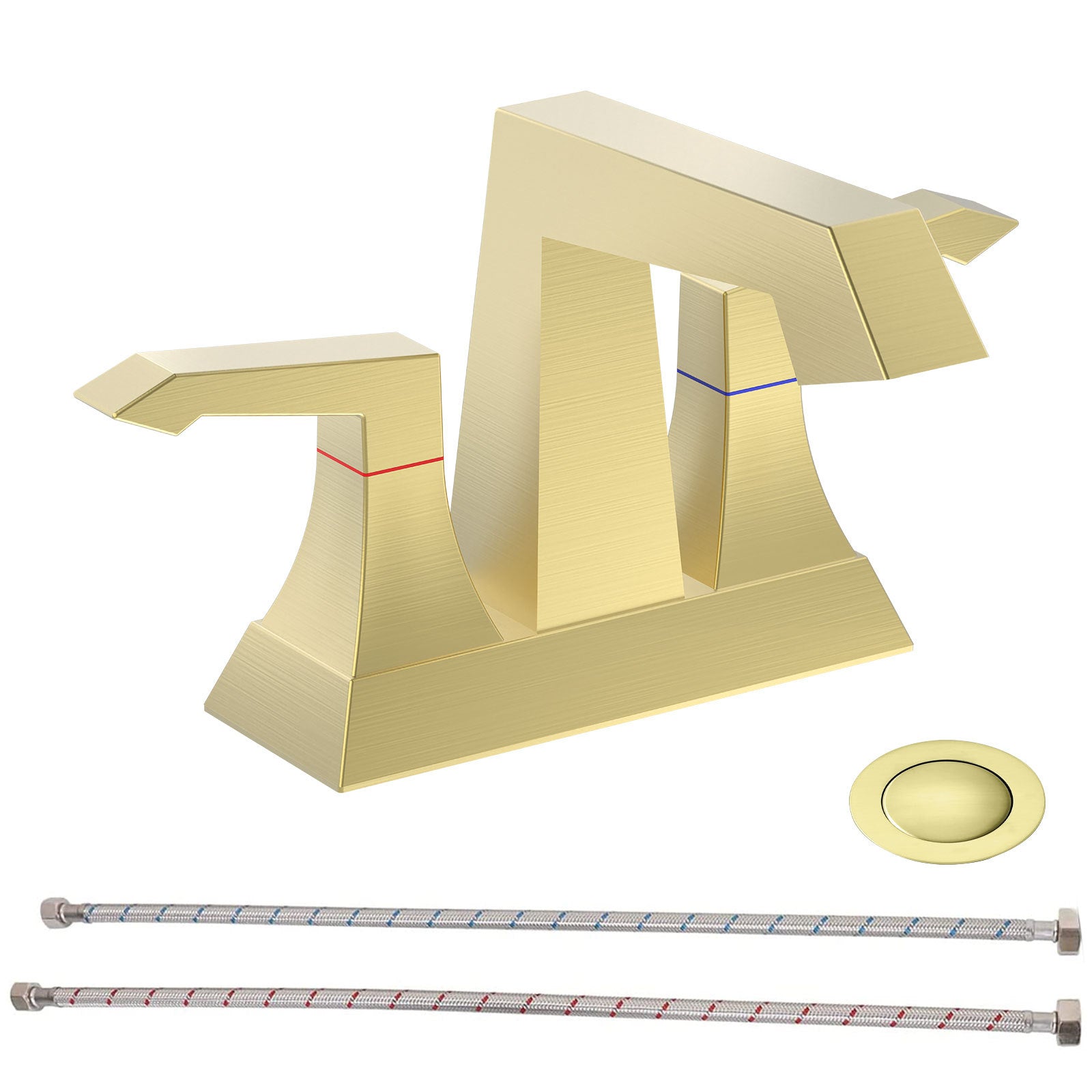 Heavy Duty Bathroom Faucet Brushed Nickel