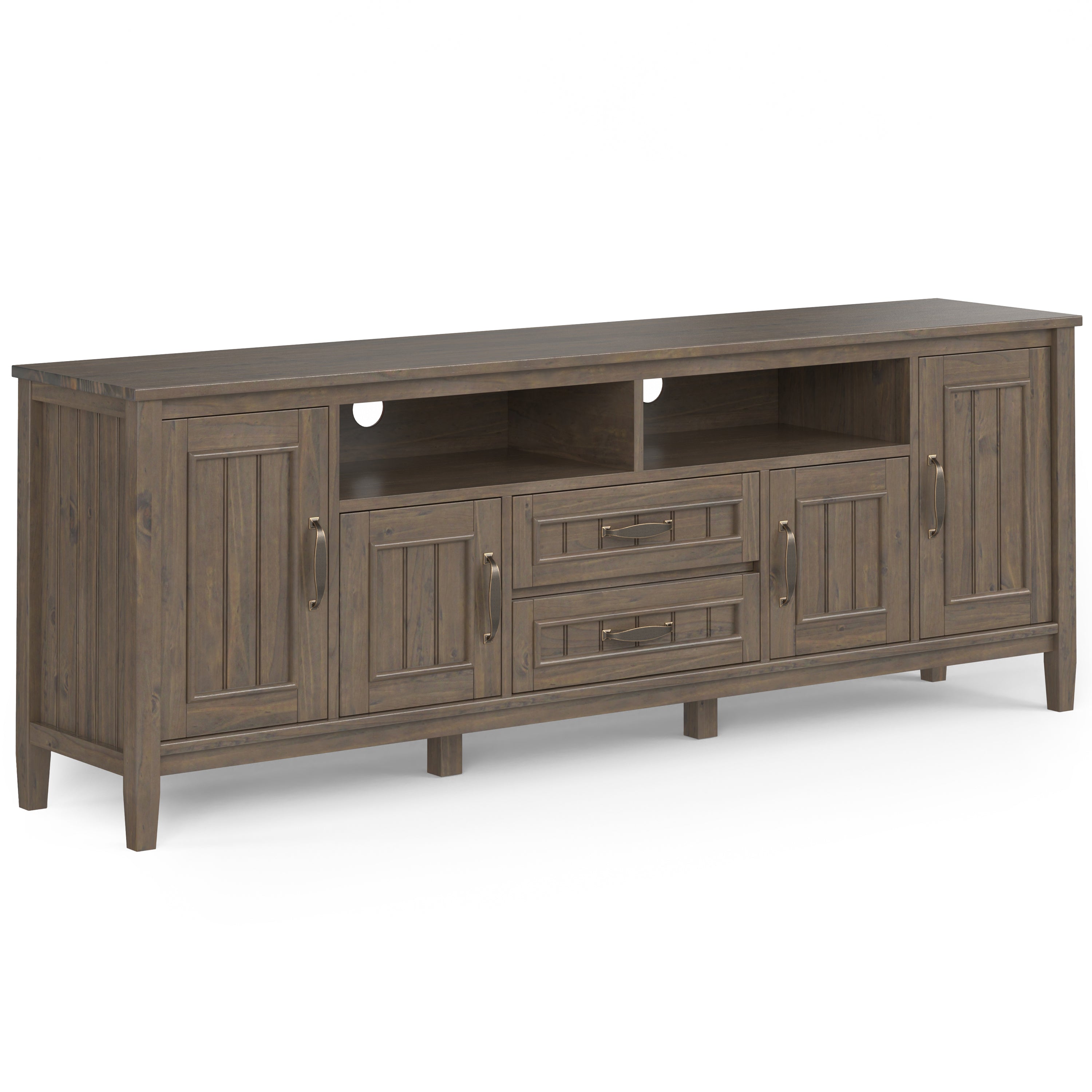 Lev 72" TV Stand - Smoky Brown Media Console