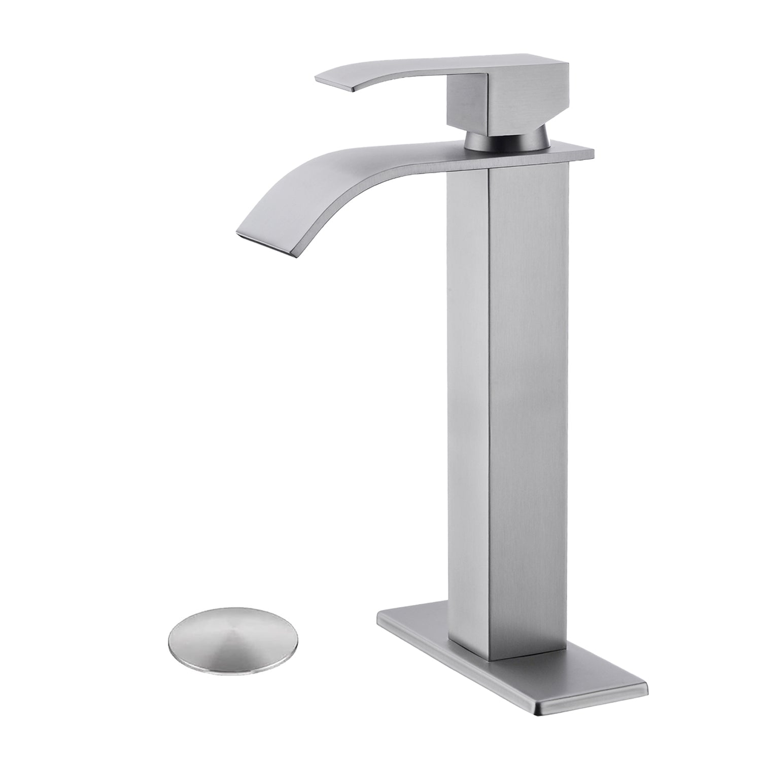 Single Handle Waterfall Bathroom Faucet (No Overflow)