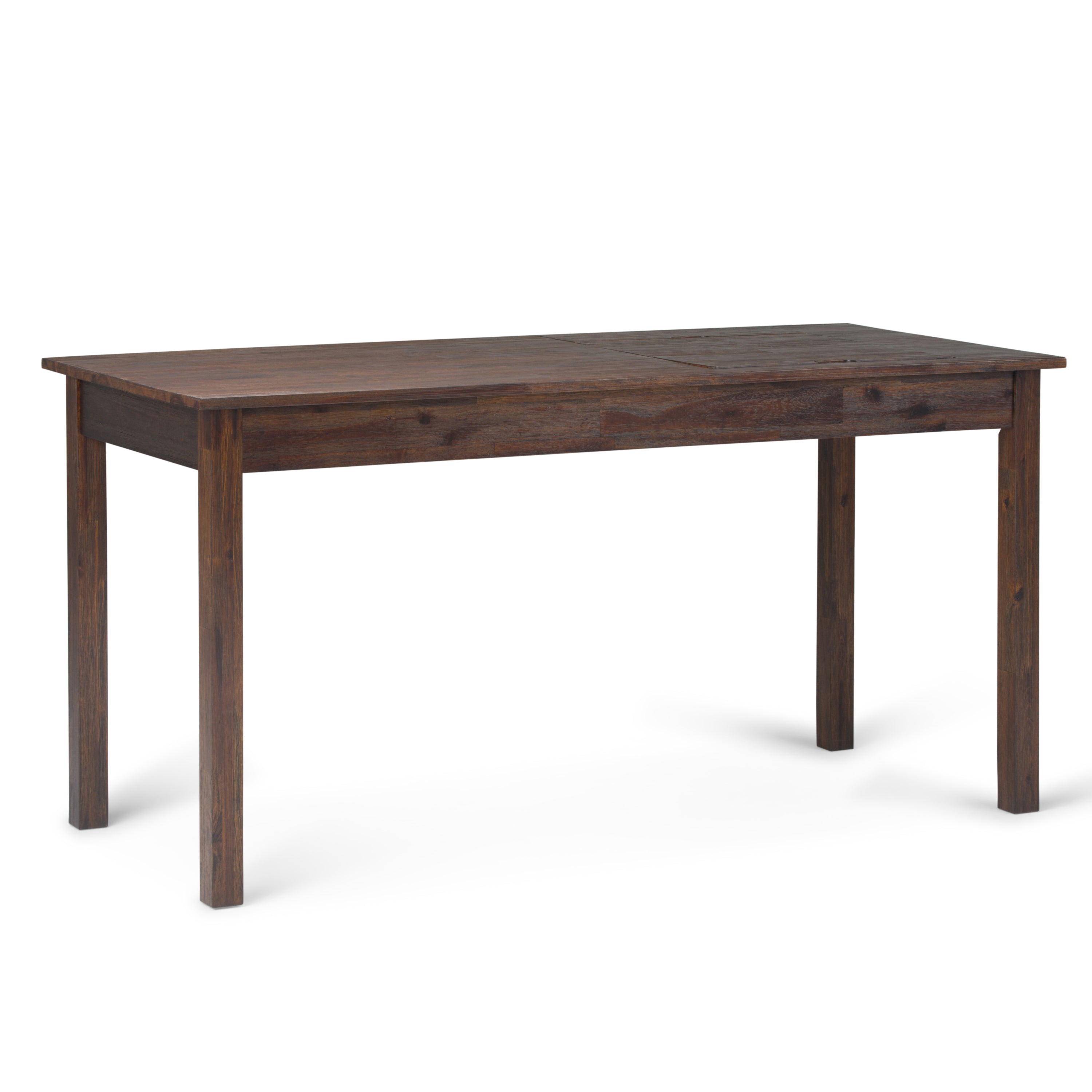 Monroe Desk - Distressed Charcoal Brown | Modern Home Office Desk
