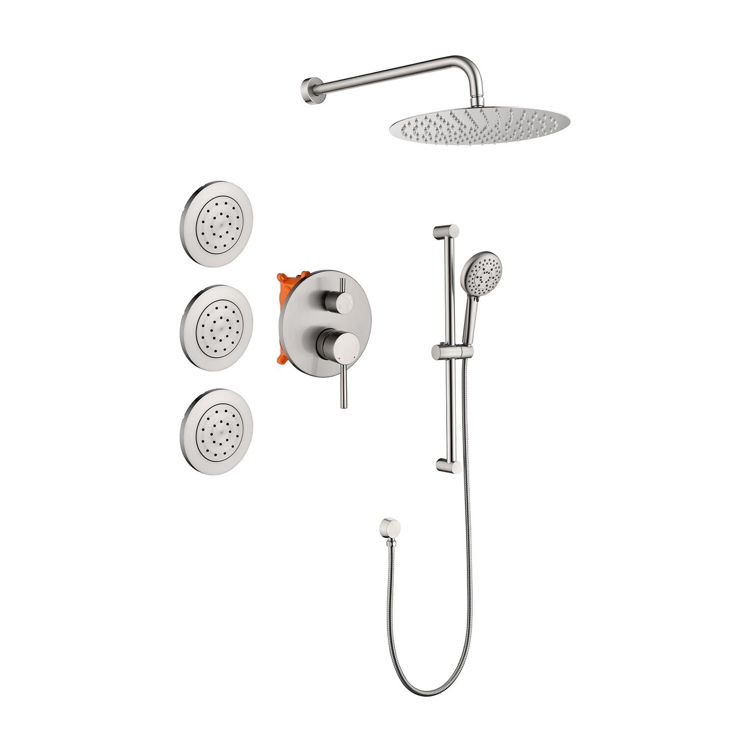 Ultimate Shower System: 7-Piece Luxury Set