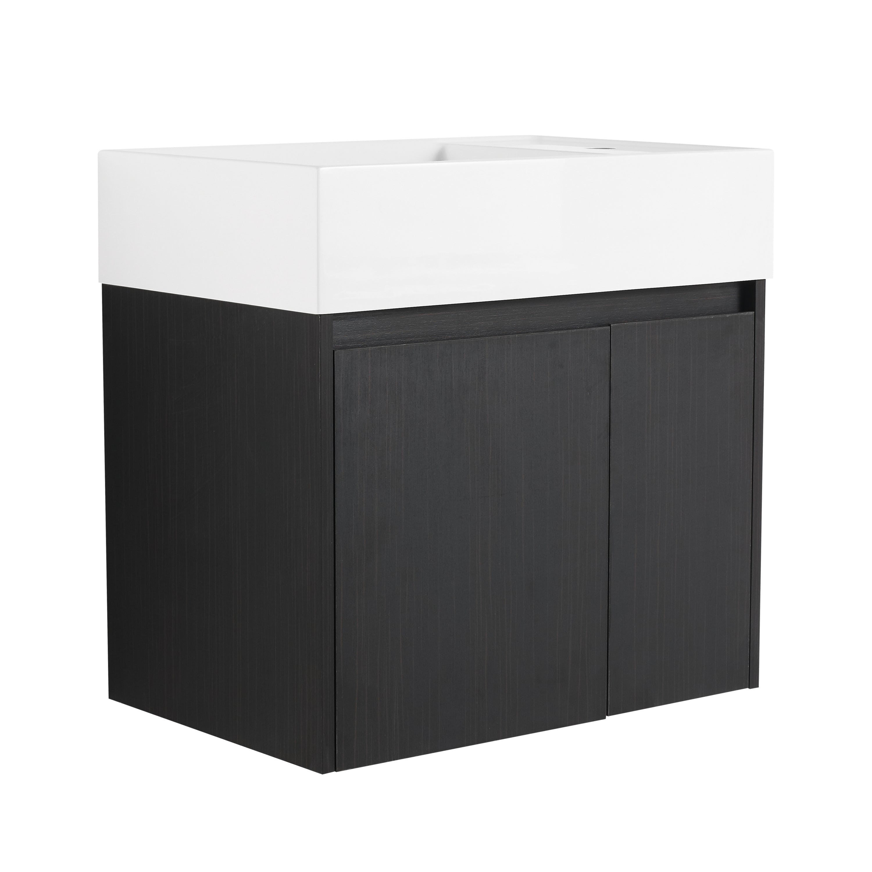 24" Bathroom Vanity: Soft Close, Floating Design