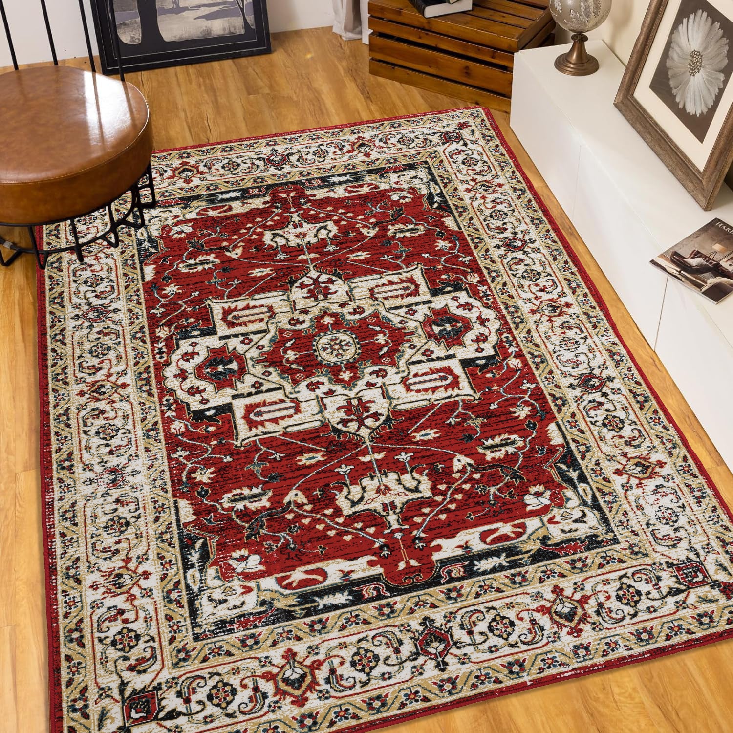 Bohemian 6x9 Area Rug: Vintage Persian Style