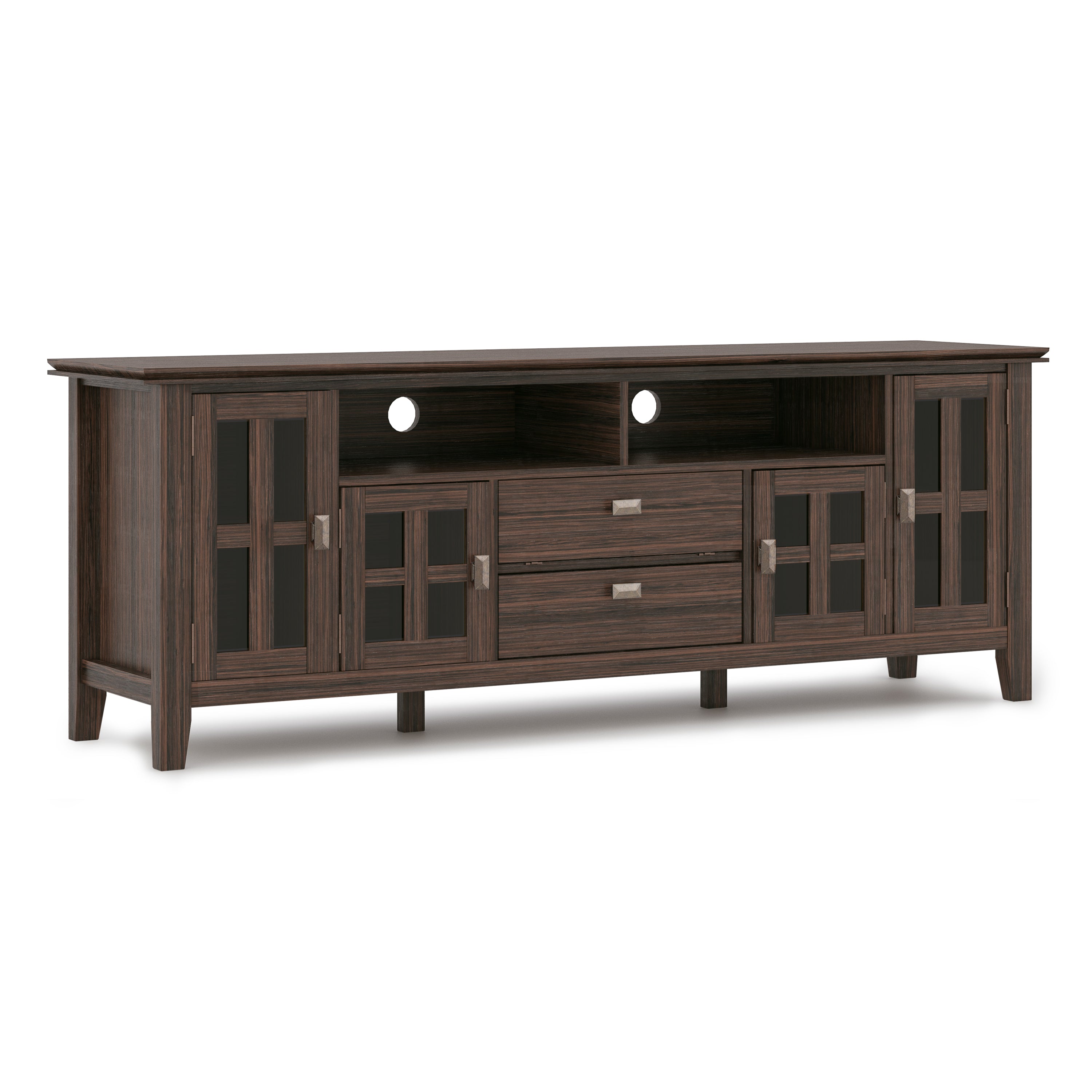 Artisan 72" TV Stand - Farmhouse Brown Media Console