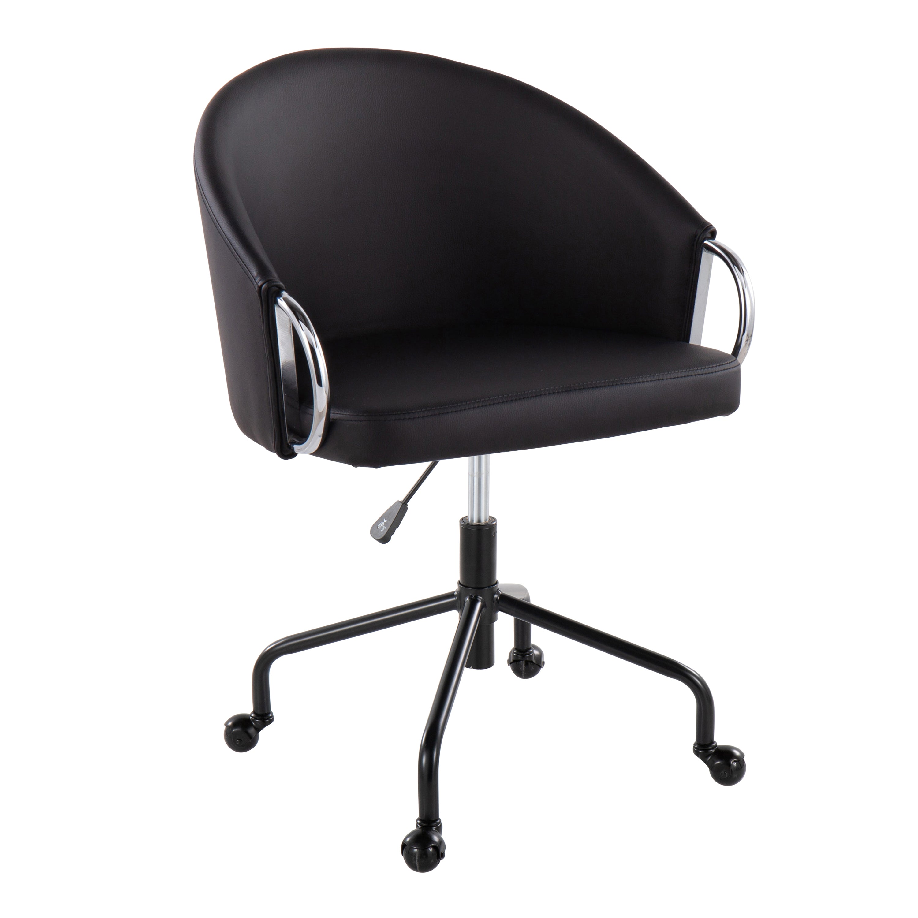 Claire Black Faux Leather Task Chair | LumiSource