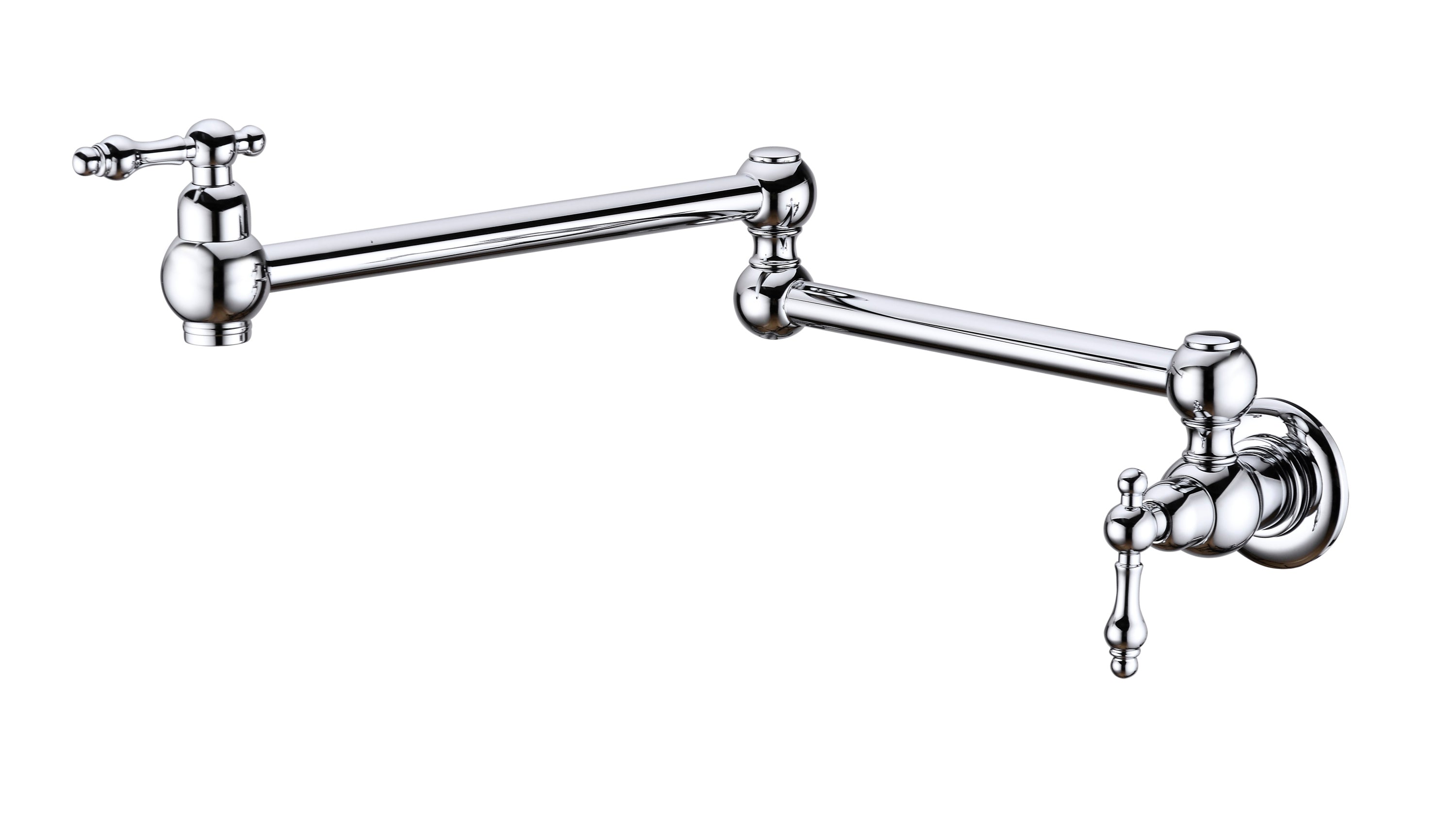 Wall-Mount Folding Kitchen Pot Filler Faucet