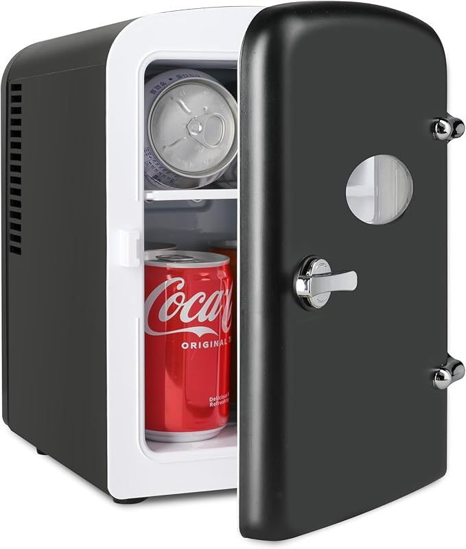 Mini Fridge Cooler Warmer - 4L, 6 Cans