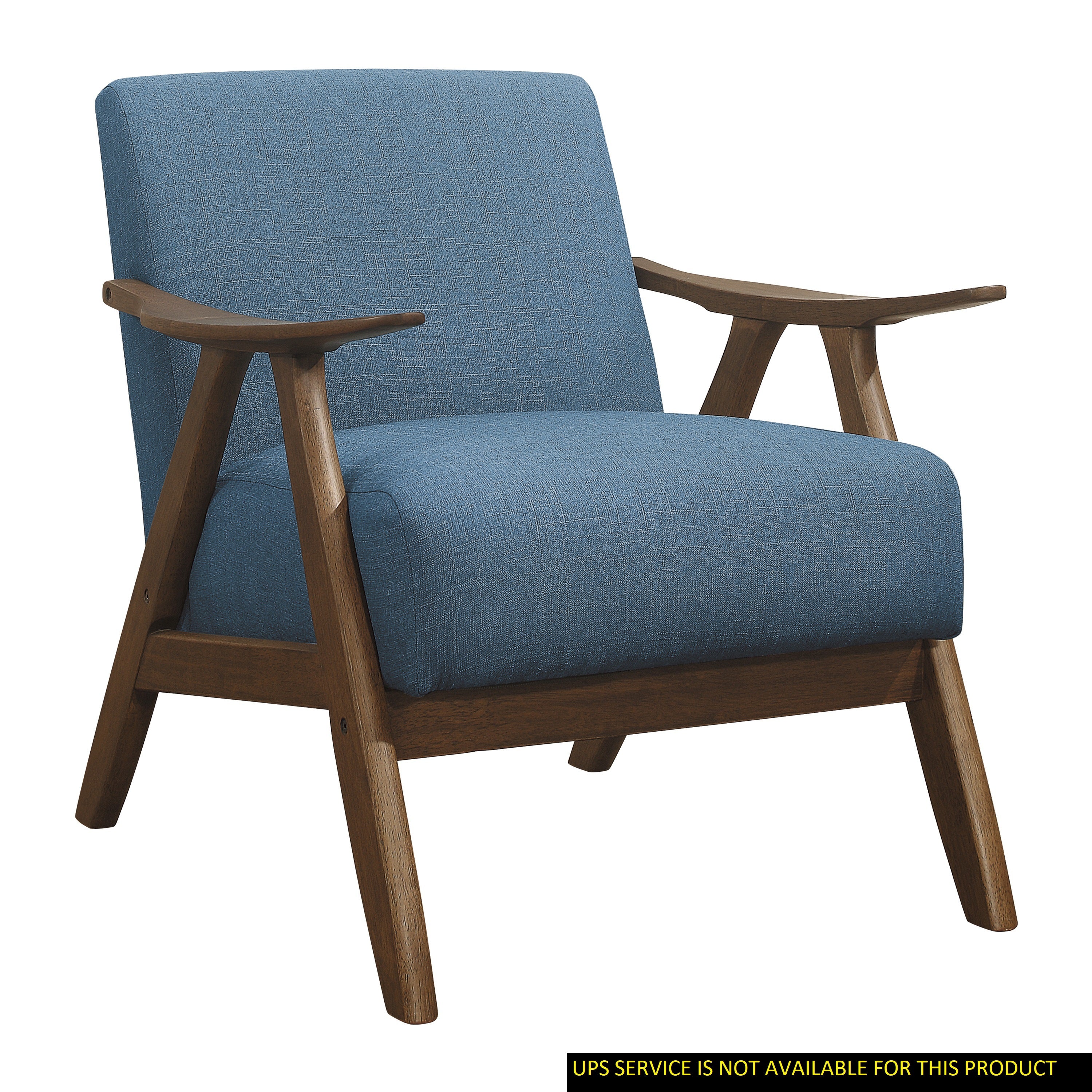 Blue Accent Chair: Modern Upholstered Chair