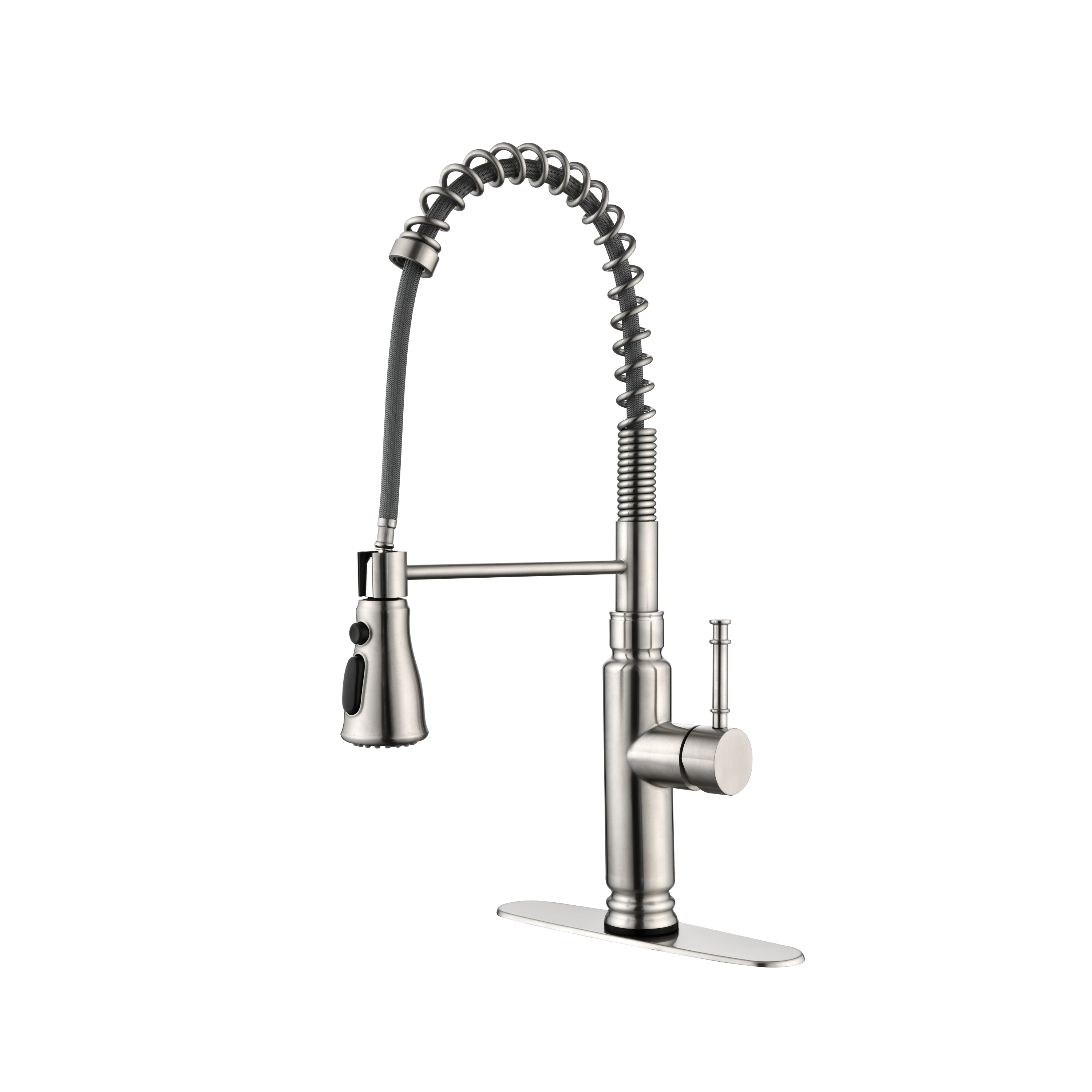 Single Handle Kitchen Faucet with Pull-Down Sprayer