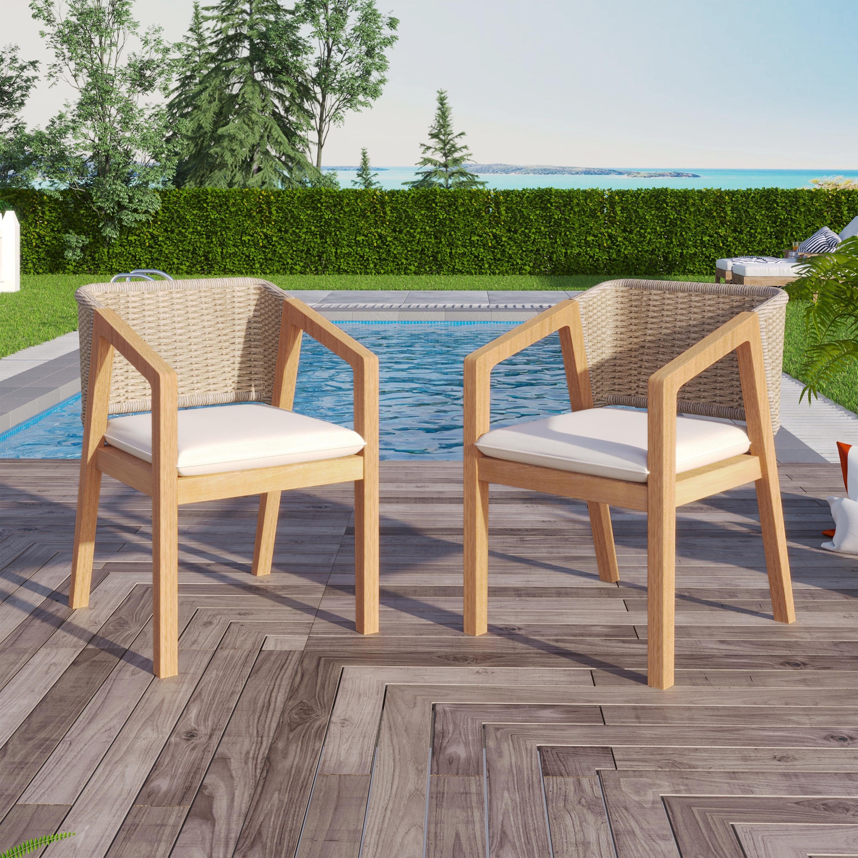 Outdoor Dining Chairs Set of 2 | Patio Furniture