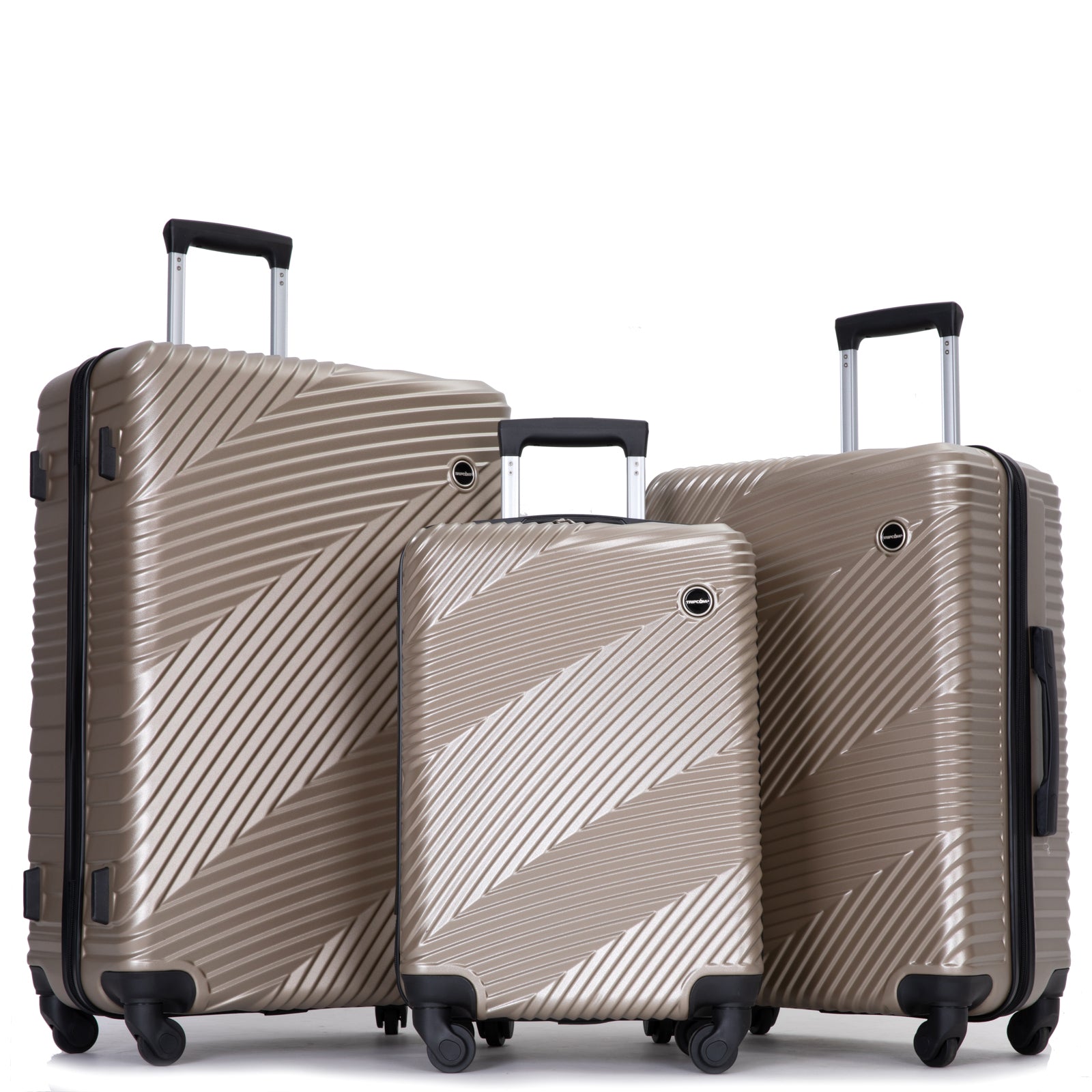 Lightweight 3-Piece Luggage Set w/ Spinner Wheels