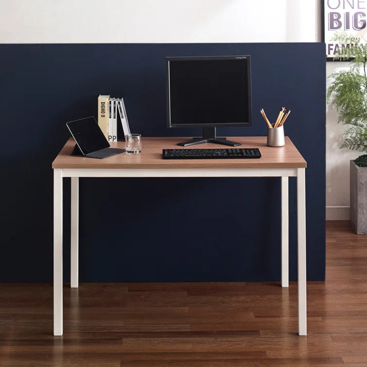 Harry Oak Wood & Metal Computer Desk | Modern Desk