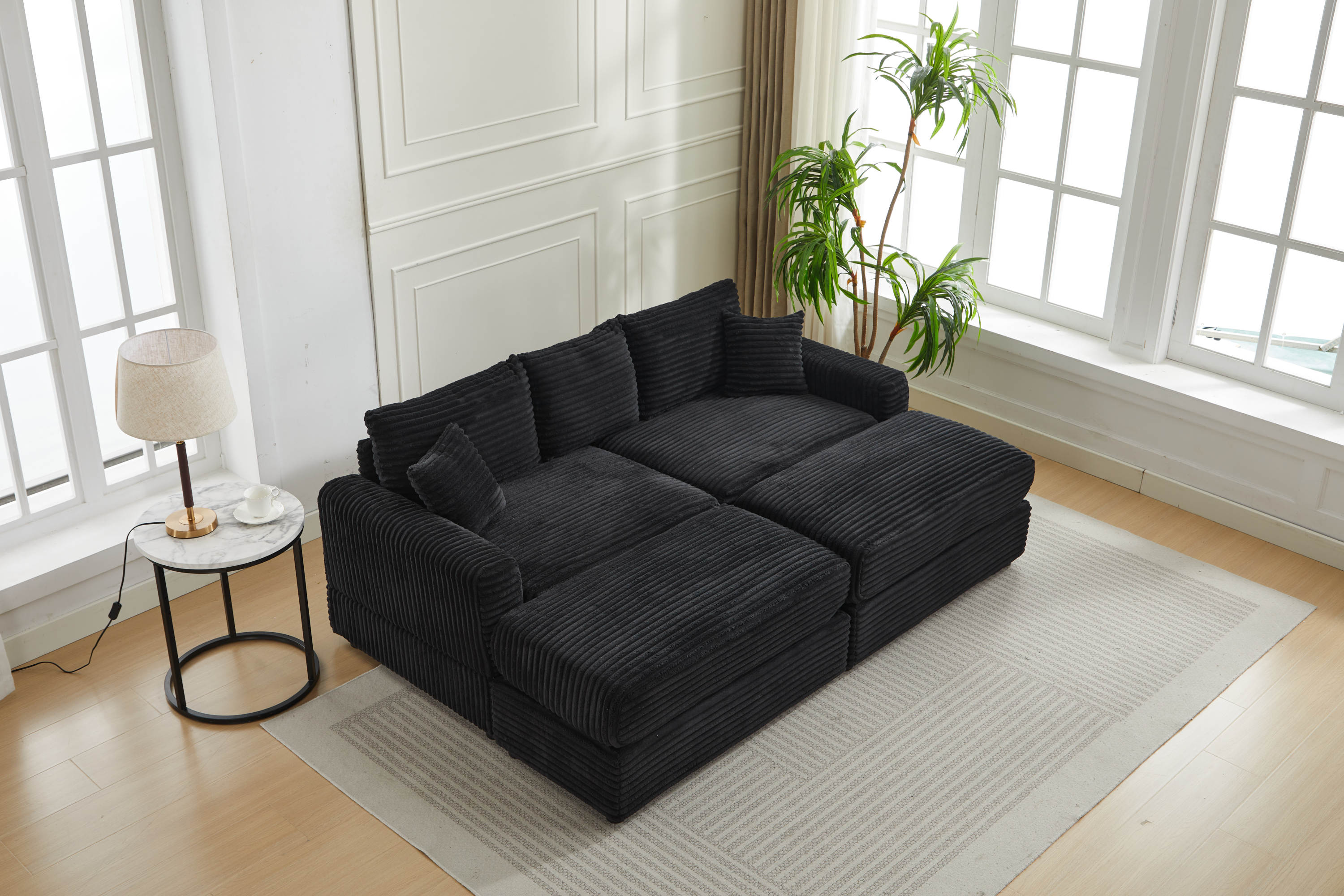 Modern Sectional Couch Covers & Pillows
