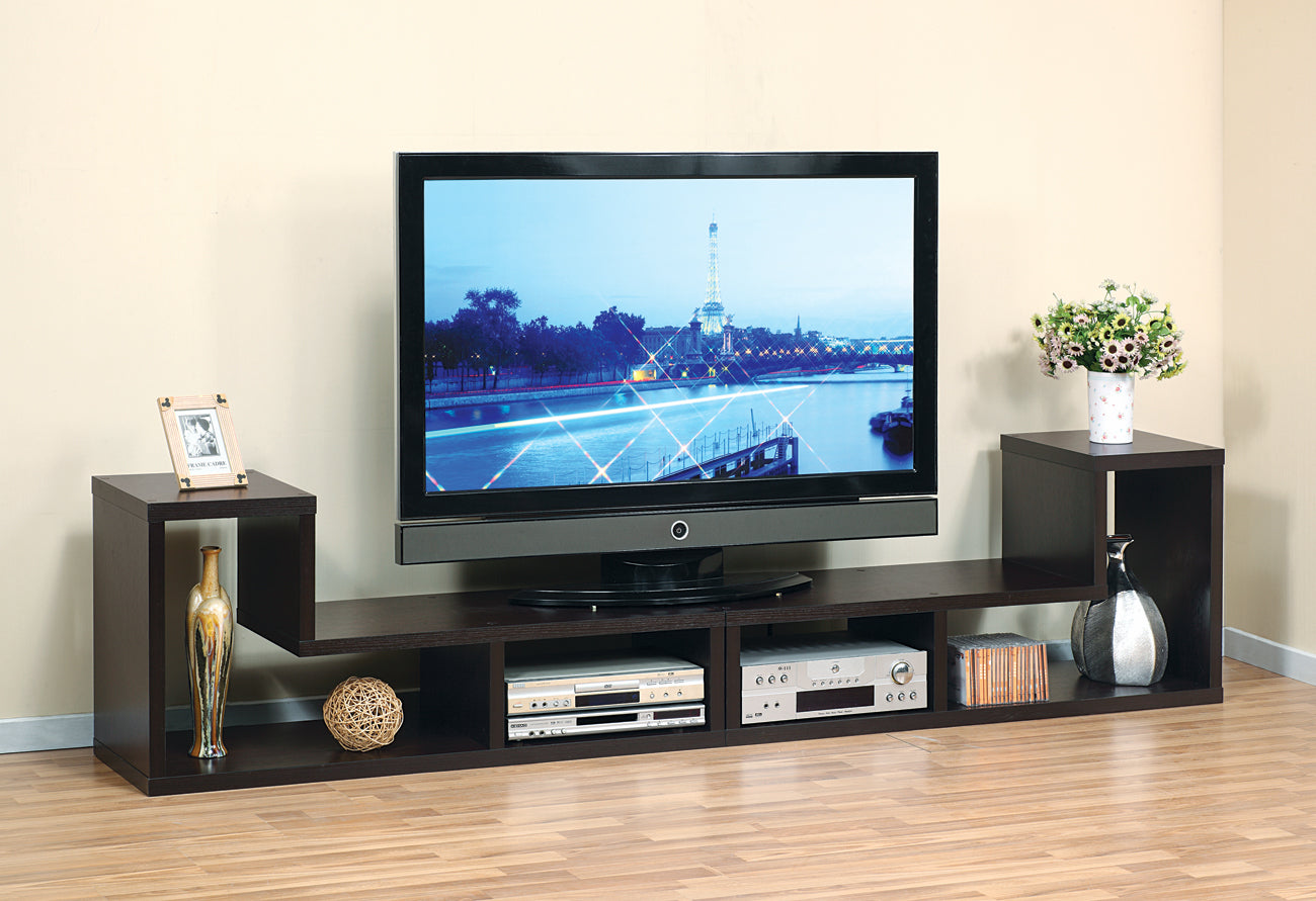 Extendable L-Shape TV Stand | Red Cocoa Espresso Cappuccino