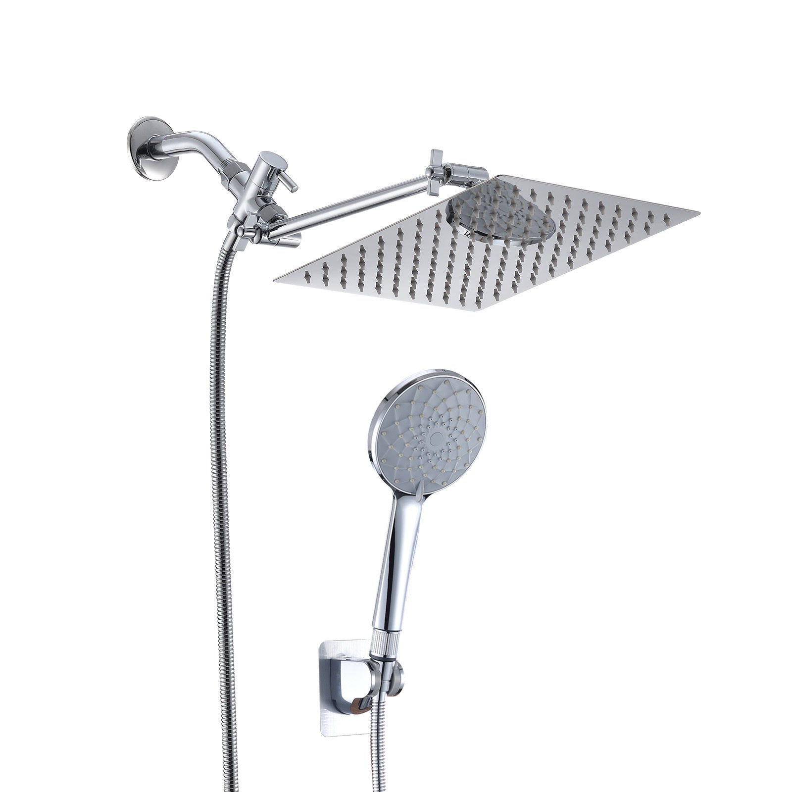 High Pressure Rainfall Shower Head Combo