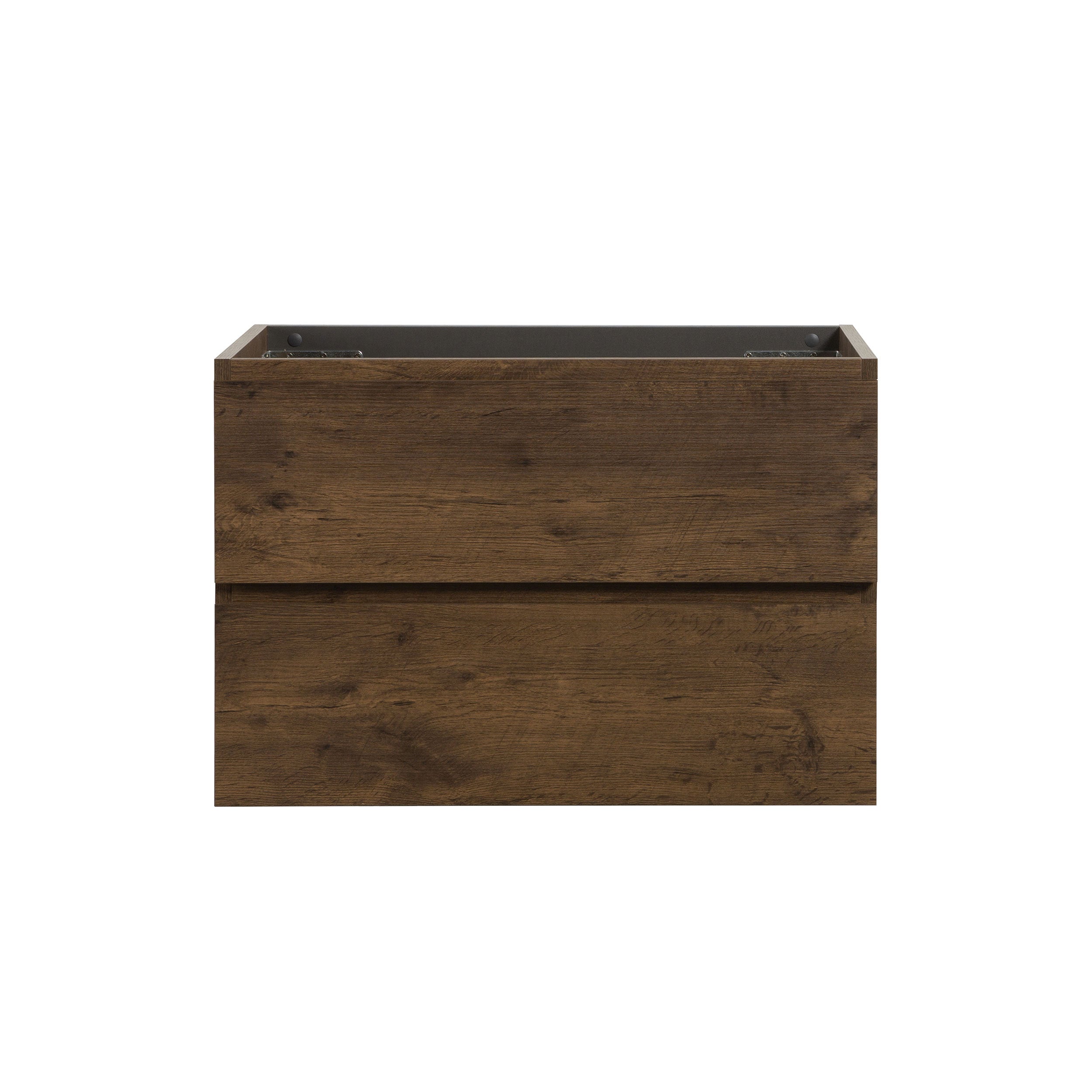 Alice 30W Wall Cabinet: Walnut, 2 Drawers