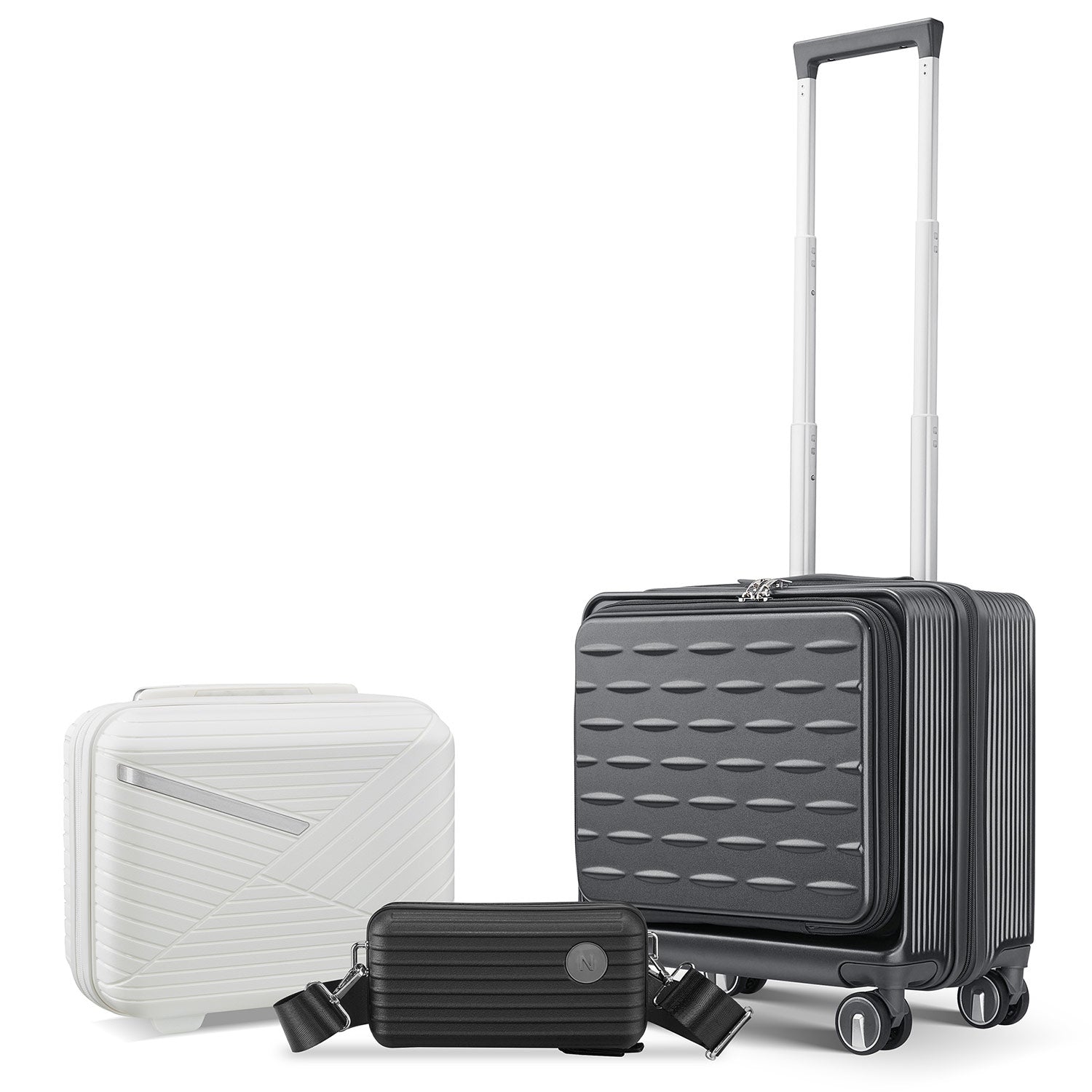 Carry-On Suitcase: Hard Shell, Spinner, TSA Lock