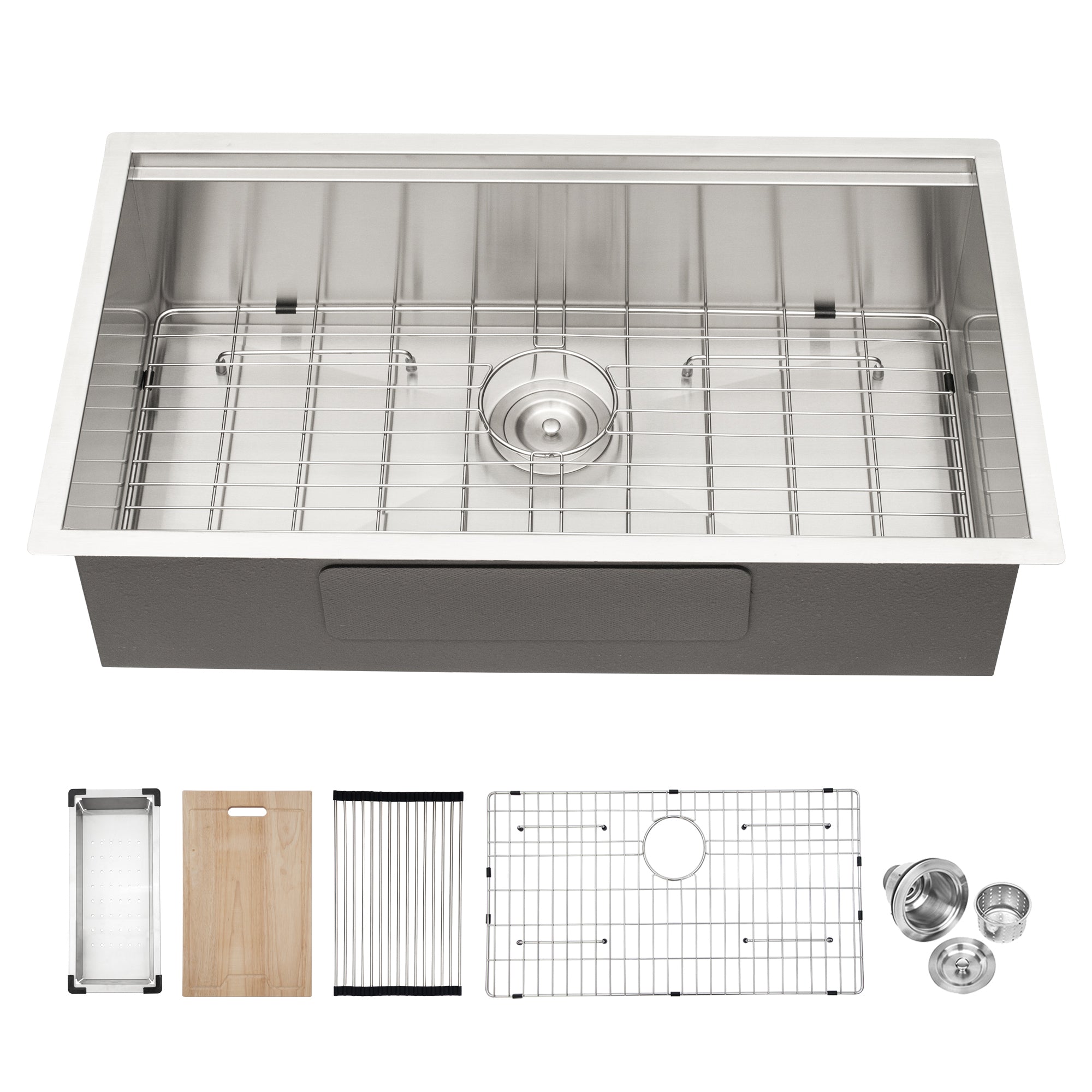 33" Undermount Kitchen Sink - Stainless Steel