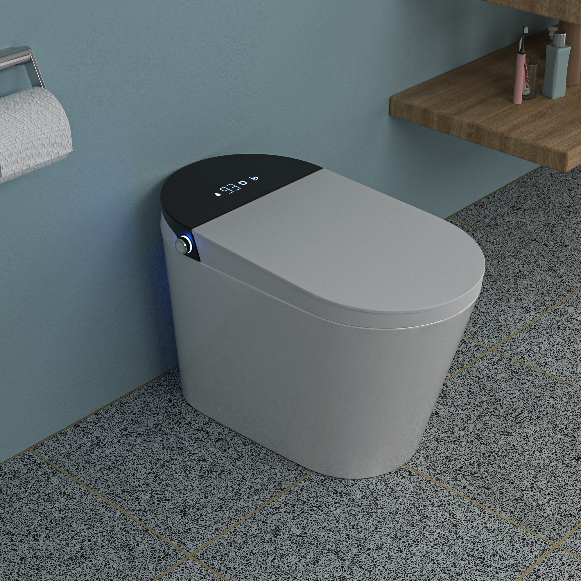 Smart Bidet Toilet: Heated Seat, Auto Open/Close