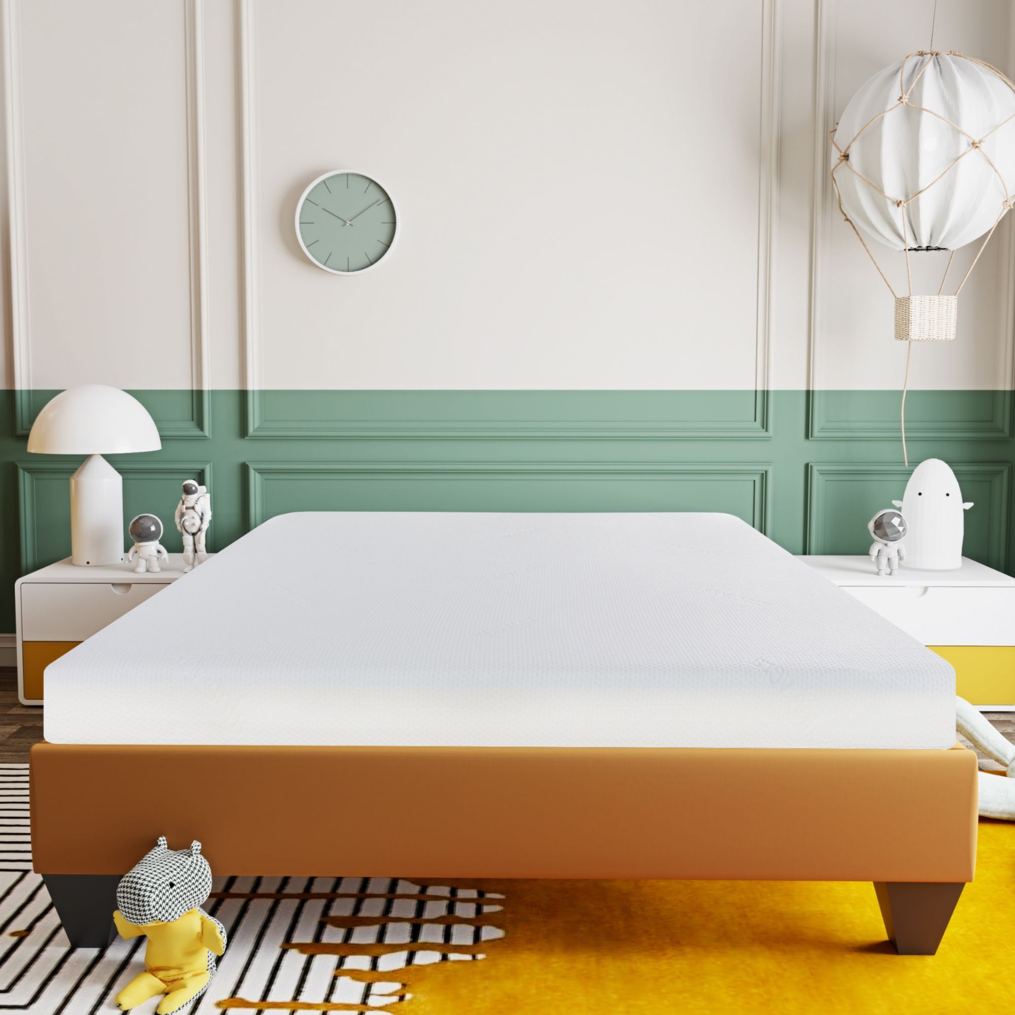 6" Gel Memory Foam Full Mattress - White