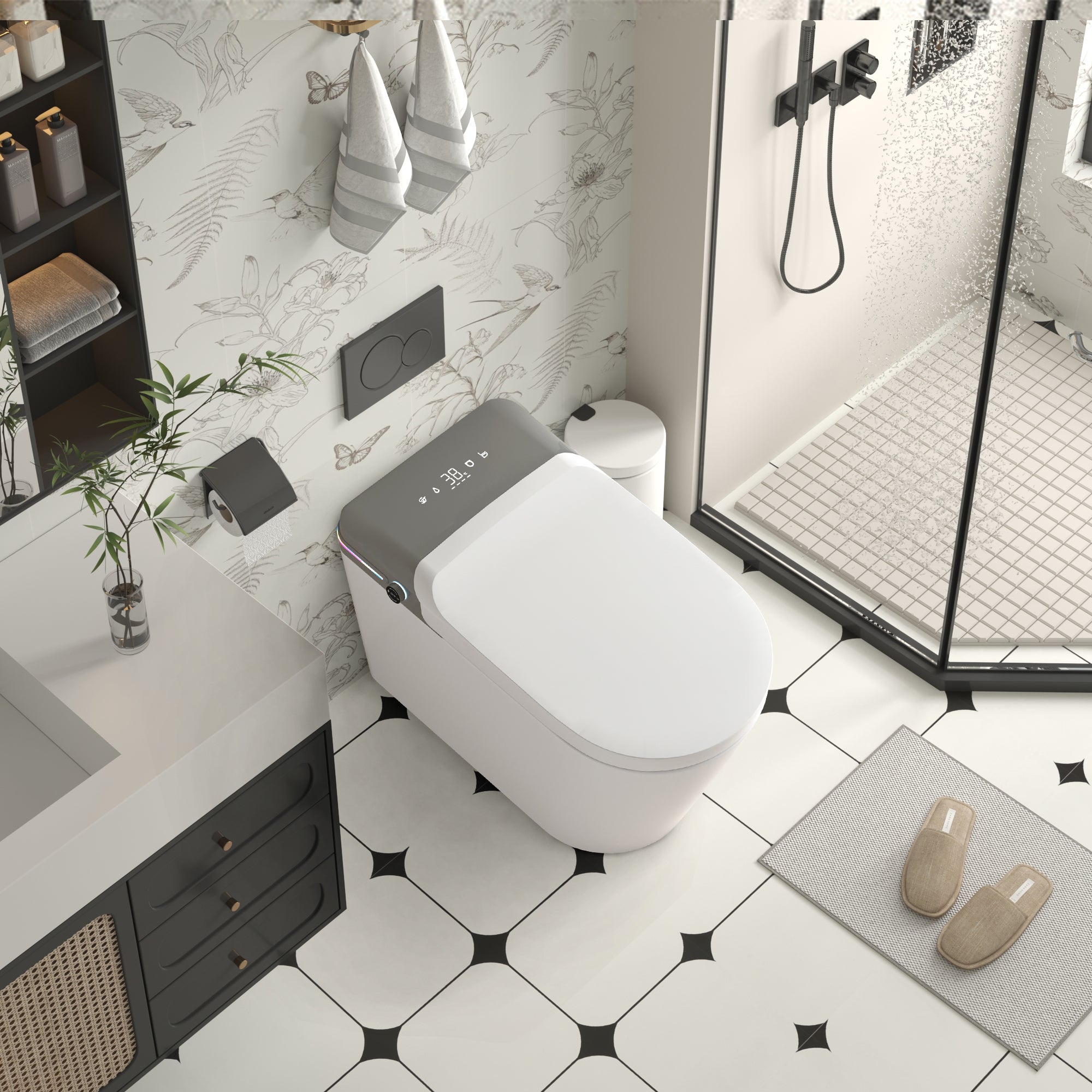 Smart Bidet Toilet: Remote, Heated, & Aromatherapy