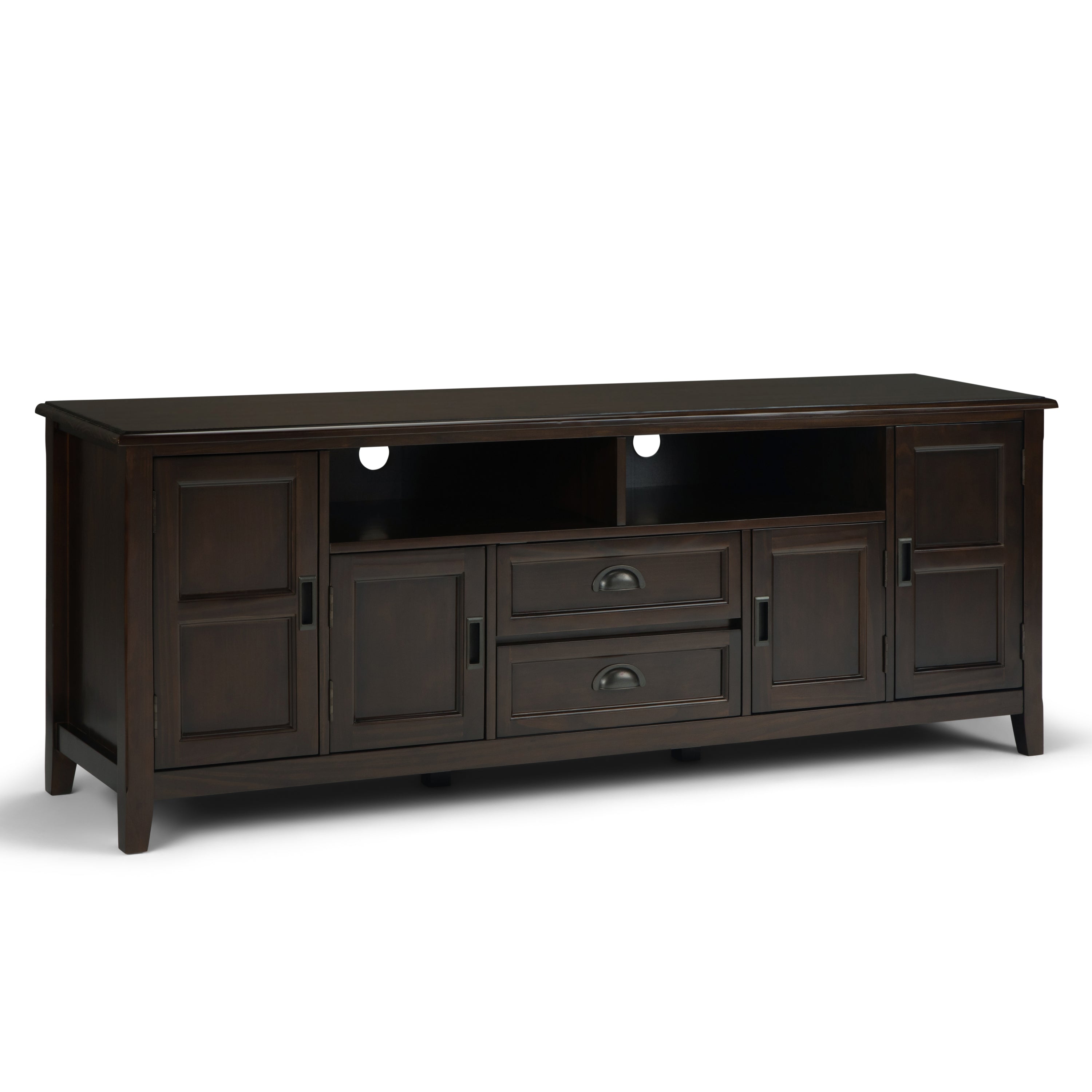 Burlington 72" TV Stand - Mahogany Brown