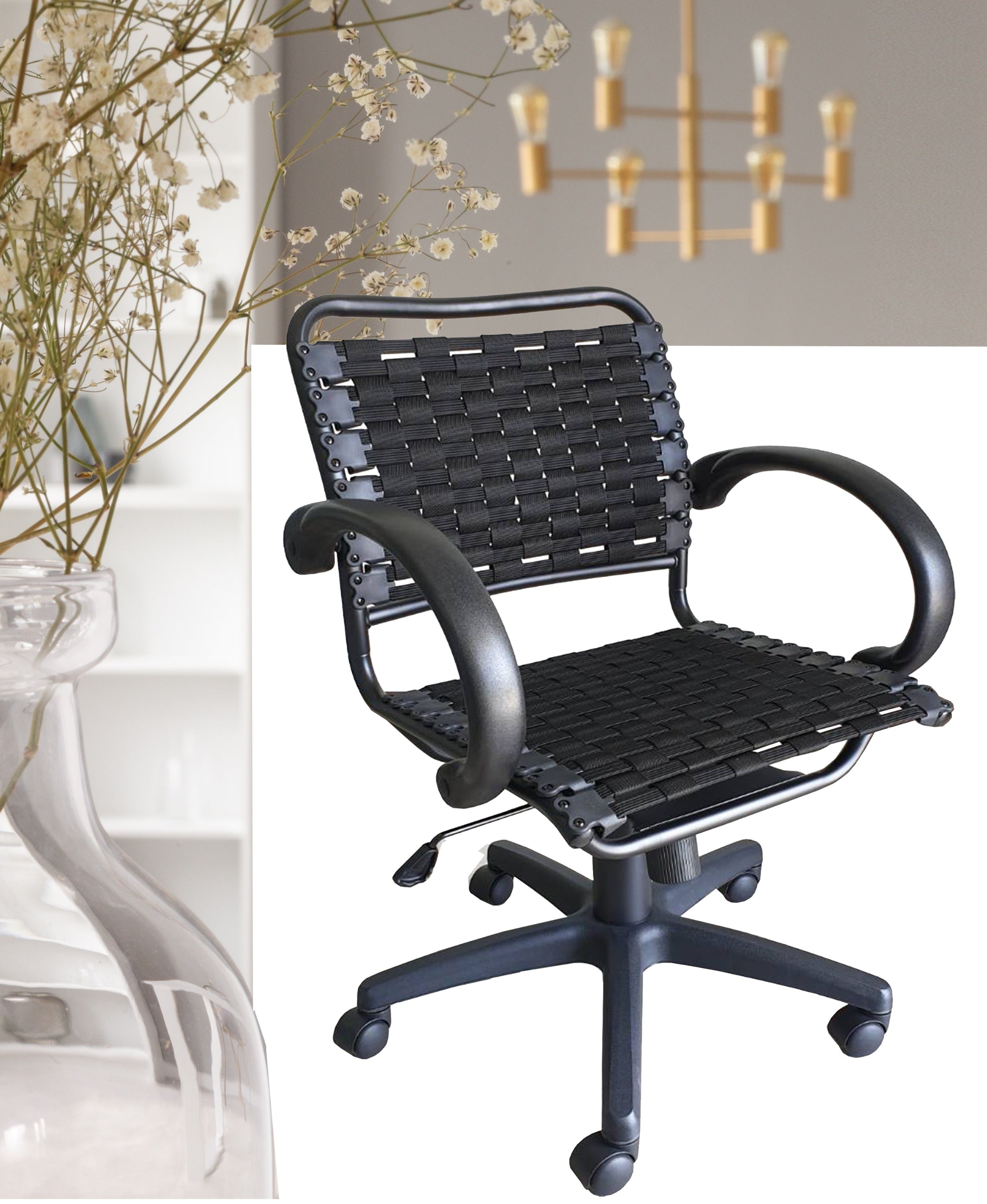 Bungee Office Chair, Black, Ergonomic Support