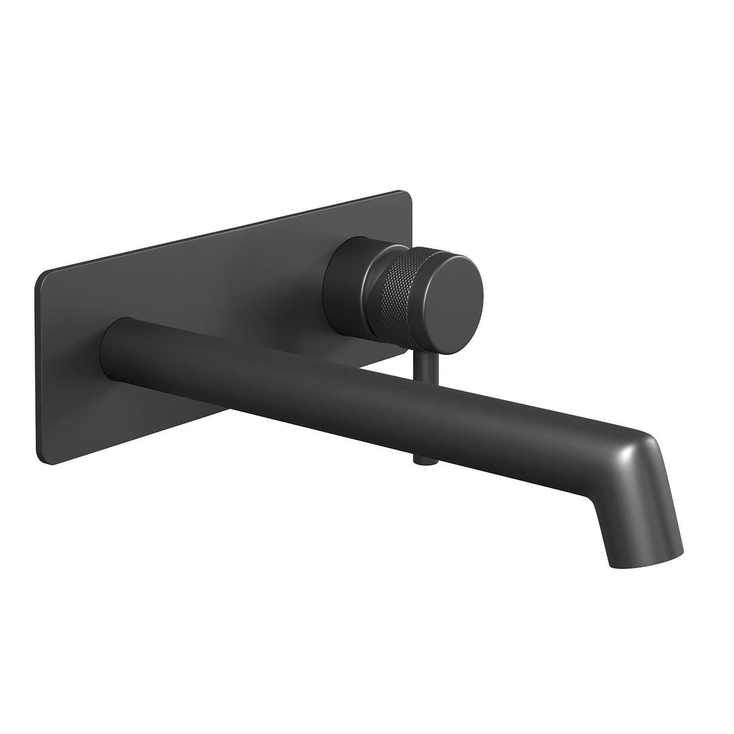 Matte Black Bathroom Faucet: DAX Wall Mount