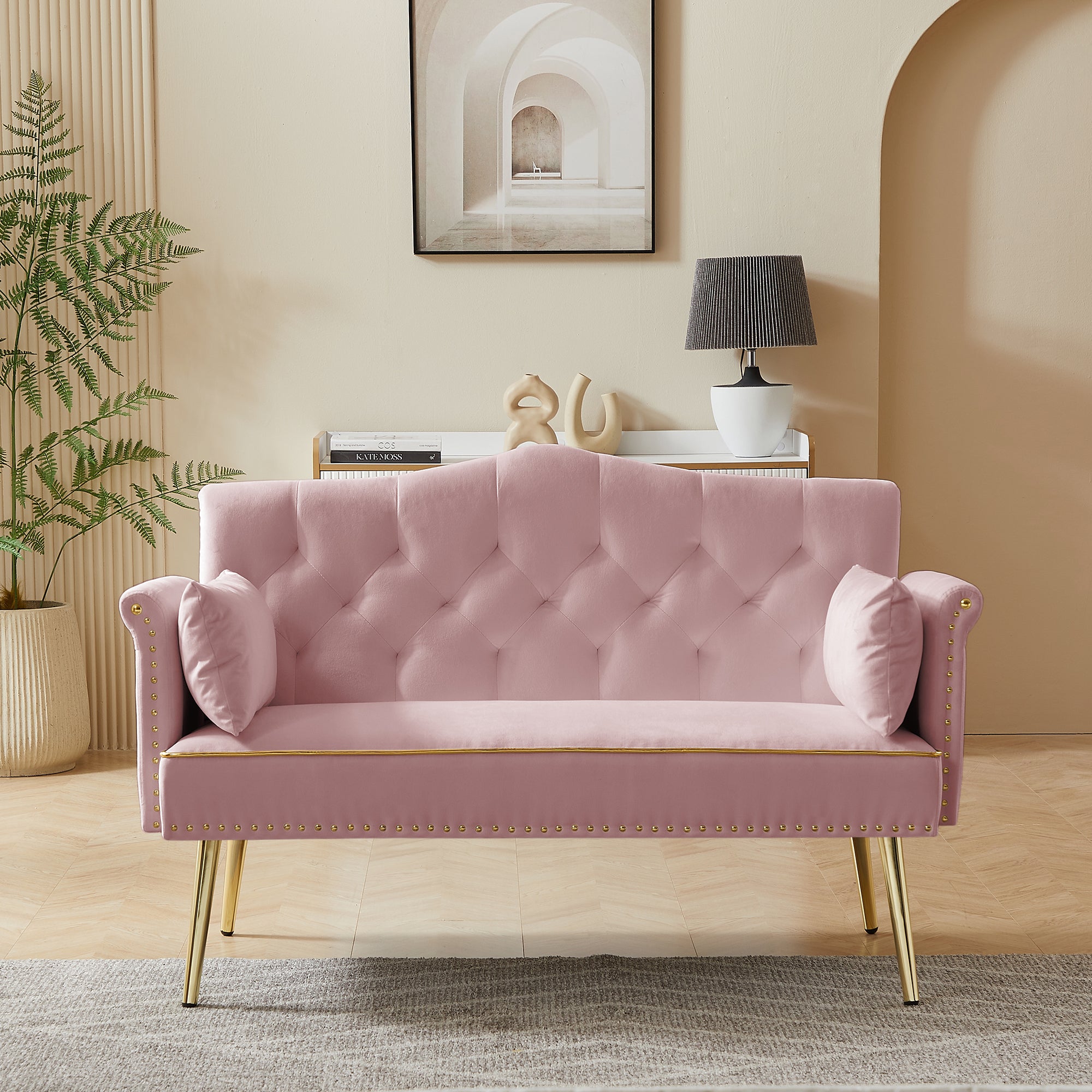 Pink 2 Seater Sofa: Stylish & Cozy