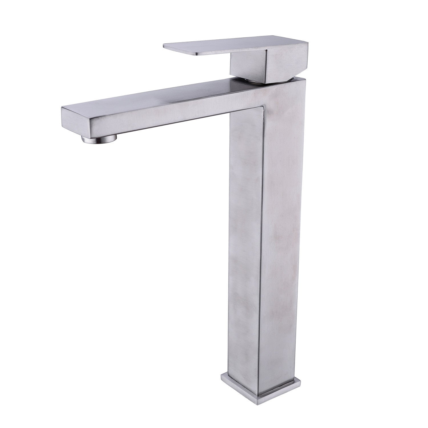 Brushed Nickel Bathroom Faucet: Single Handle Vanity