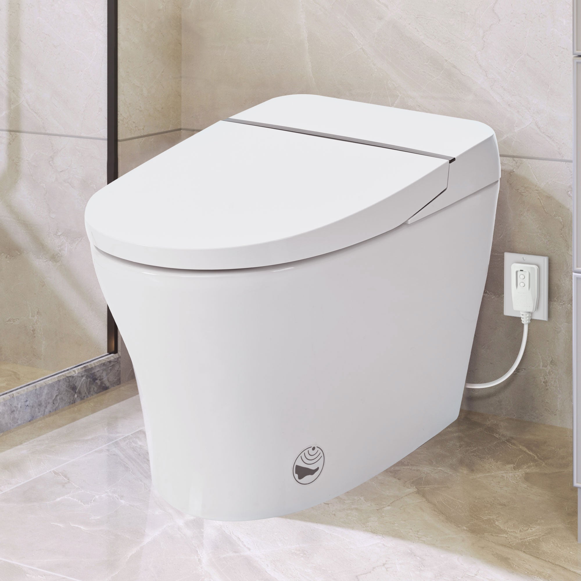 Smart Bidet Toilet: Self-Cleaning, Compact, & Power-Outage Flush