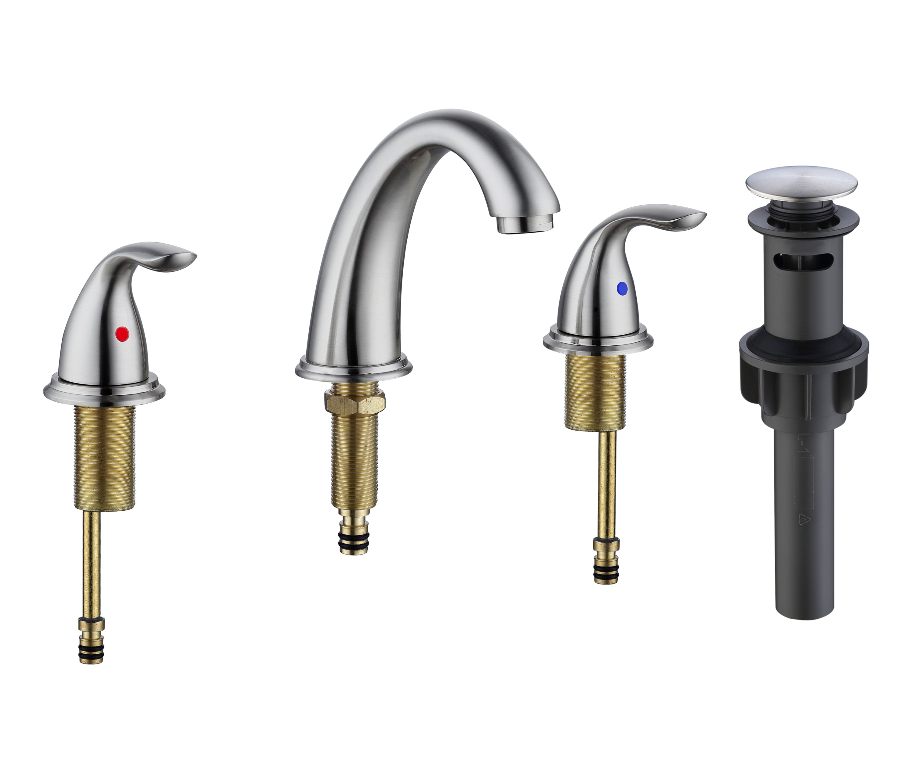 Brushed Nickel Waterfall Bathroom Faucet