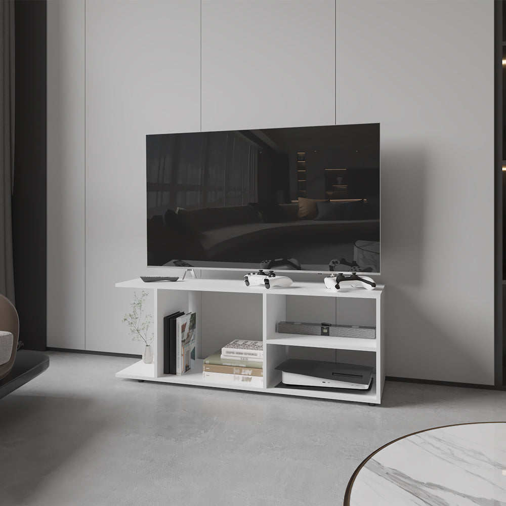 Barton Entertainment Center, White | Living Room TV Stand