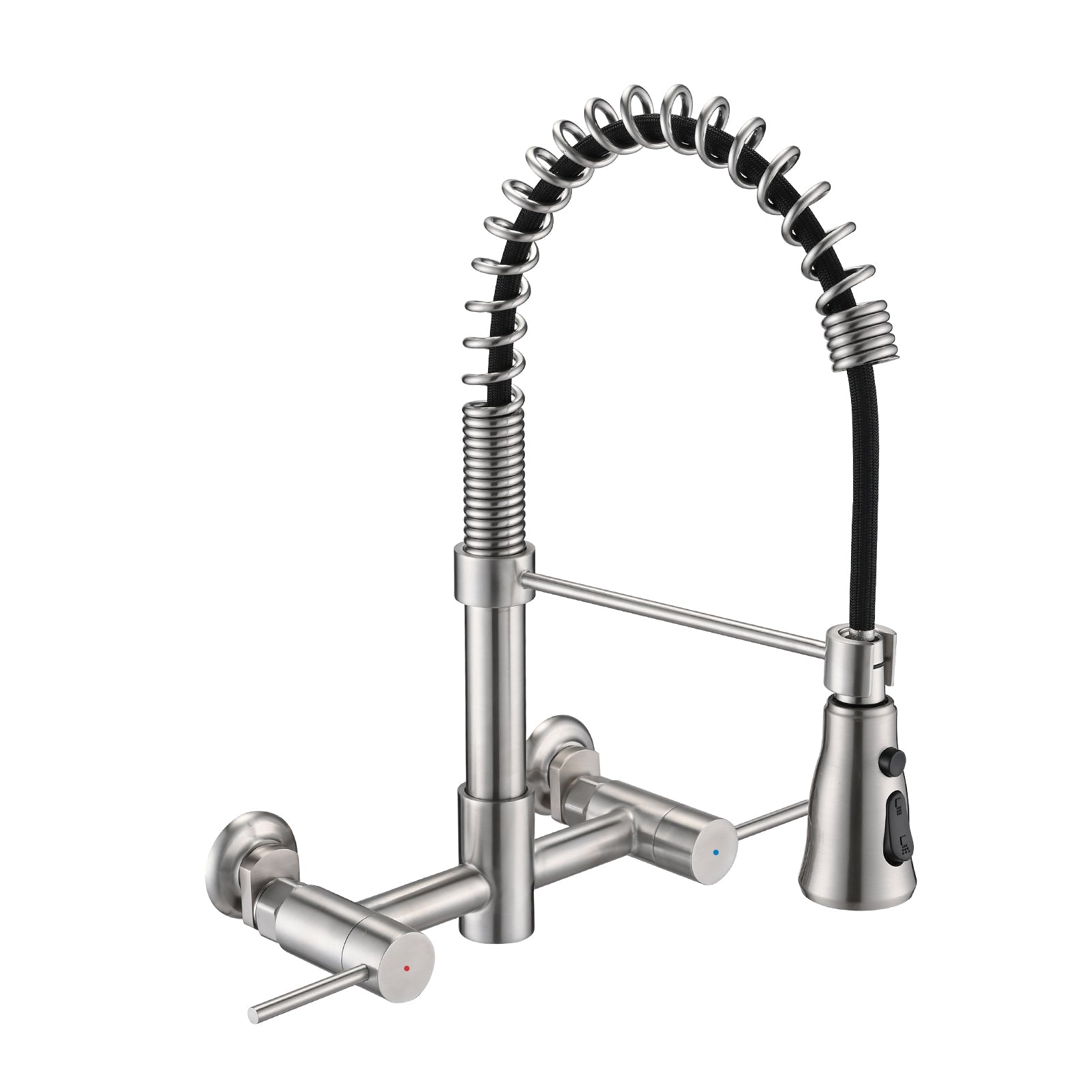 Wall-Mounted Bridge Kitchen Faucet: 3 Functions