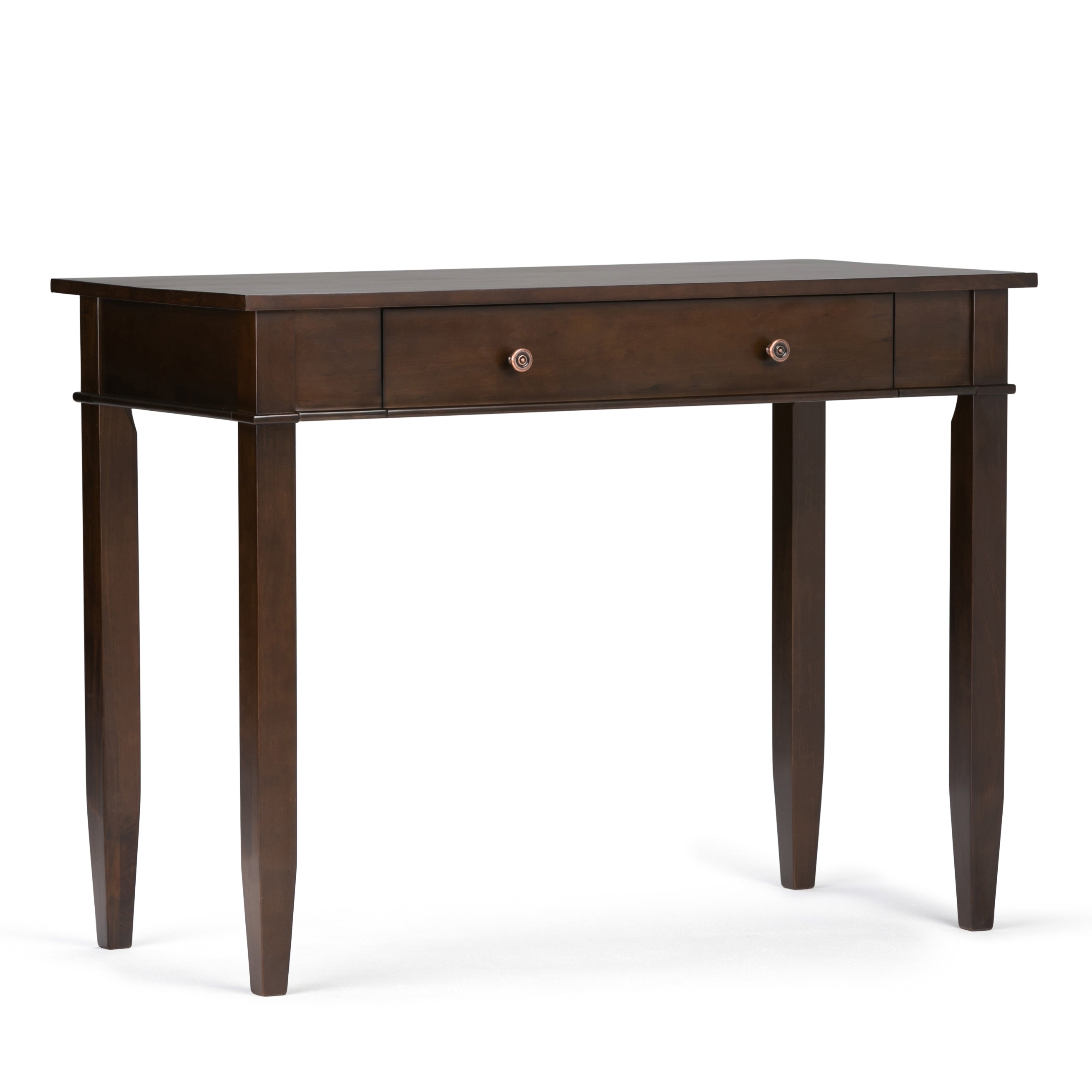 Carlton Home Office Desk - Dark Tobacco Brown