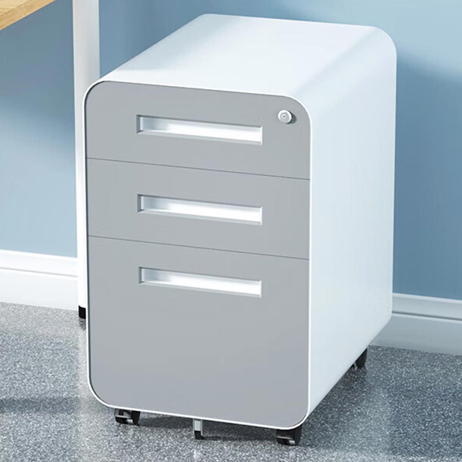 Mobile File Cabinet: Under Desk Storage, Black