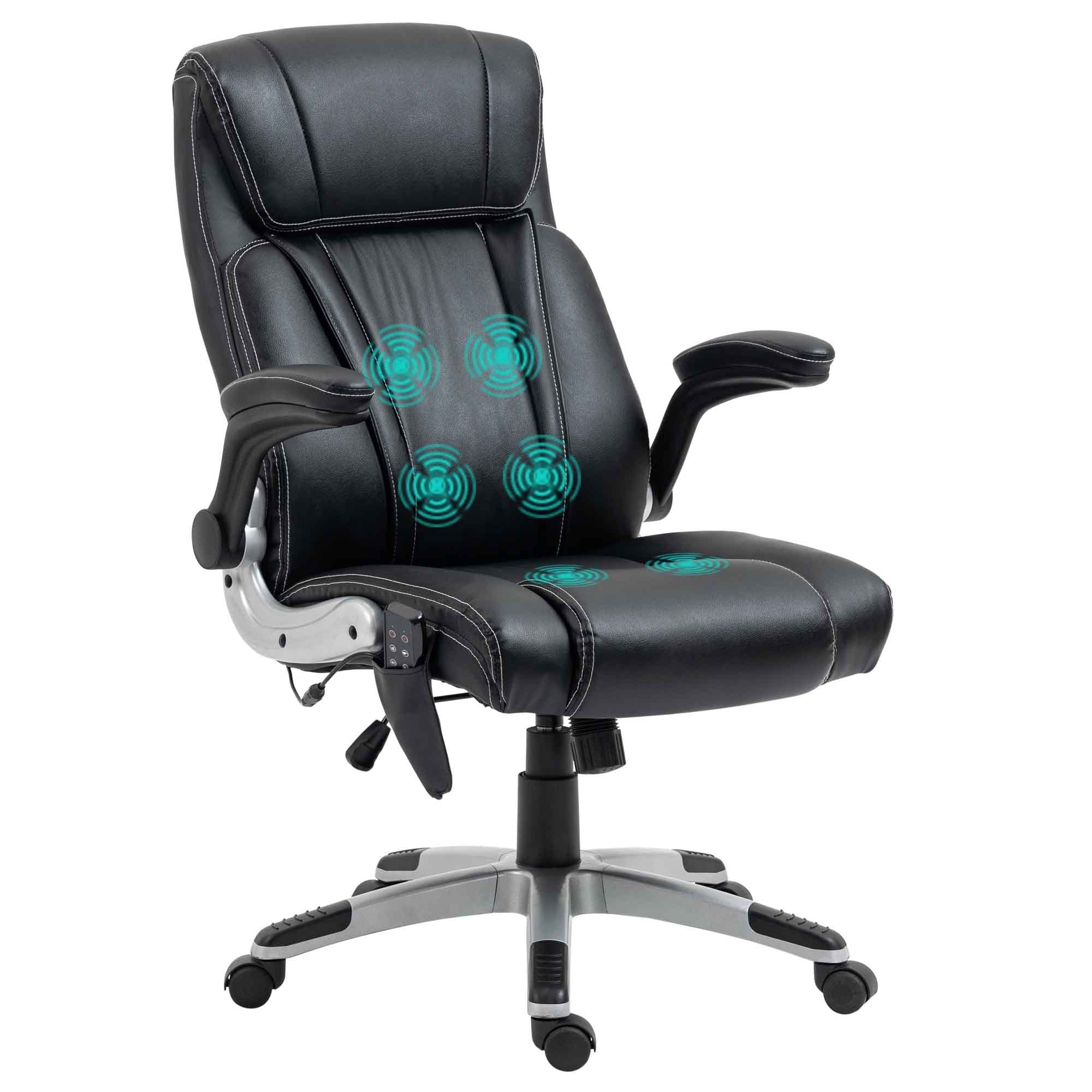 Heated Massage Office Chair | Black
