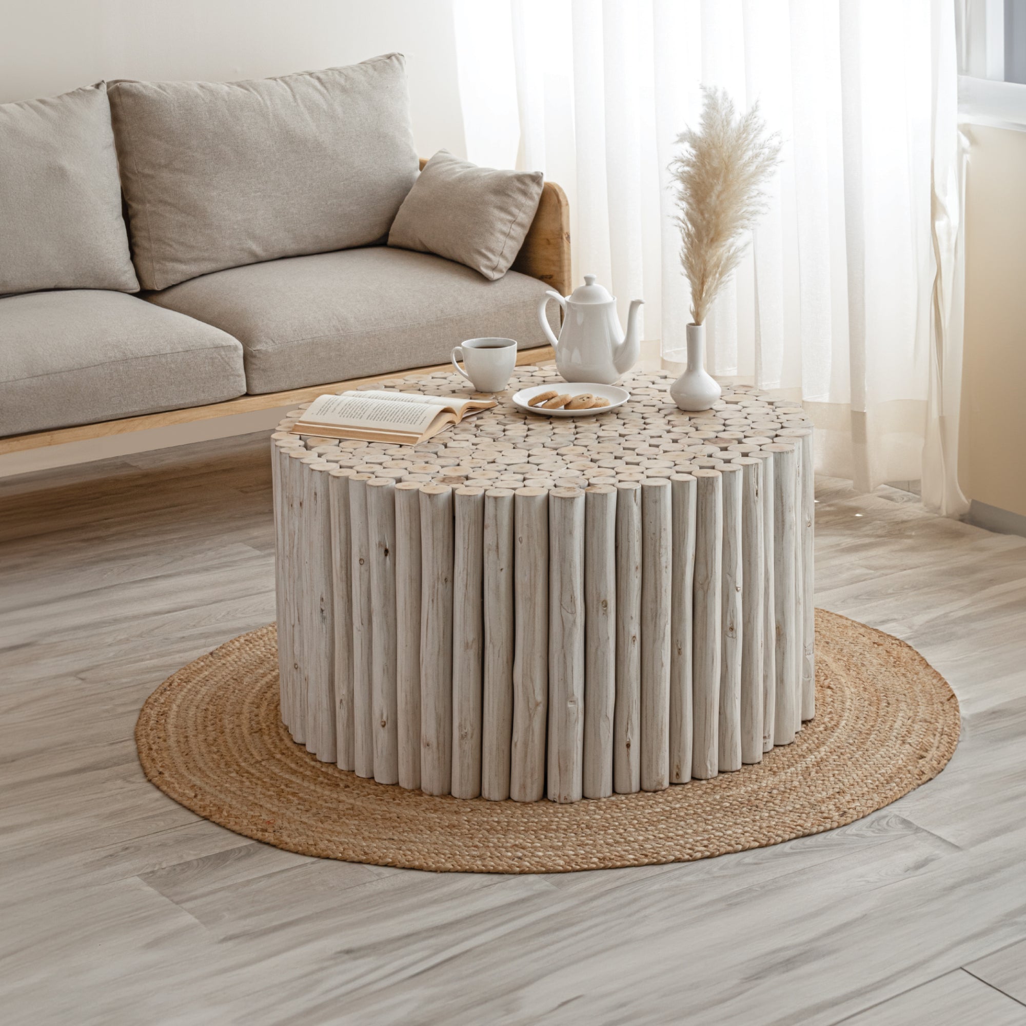 Modern White Coffee Table | Minimalist Living Room Centerpiece