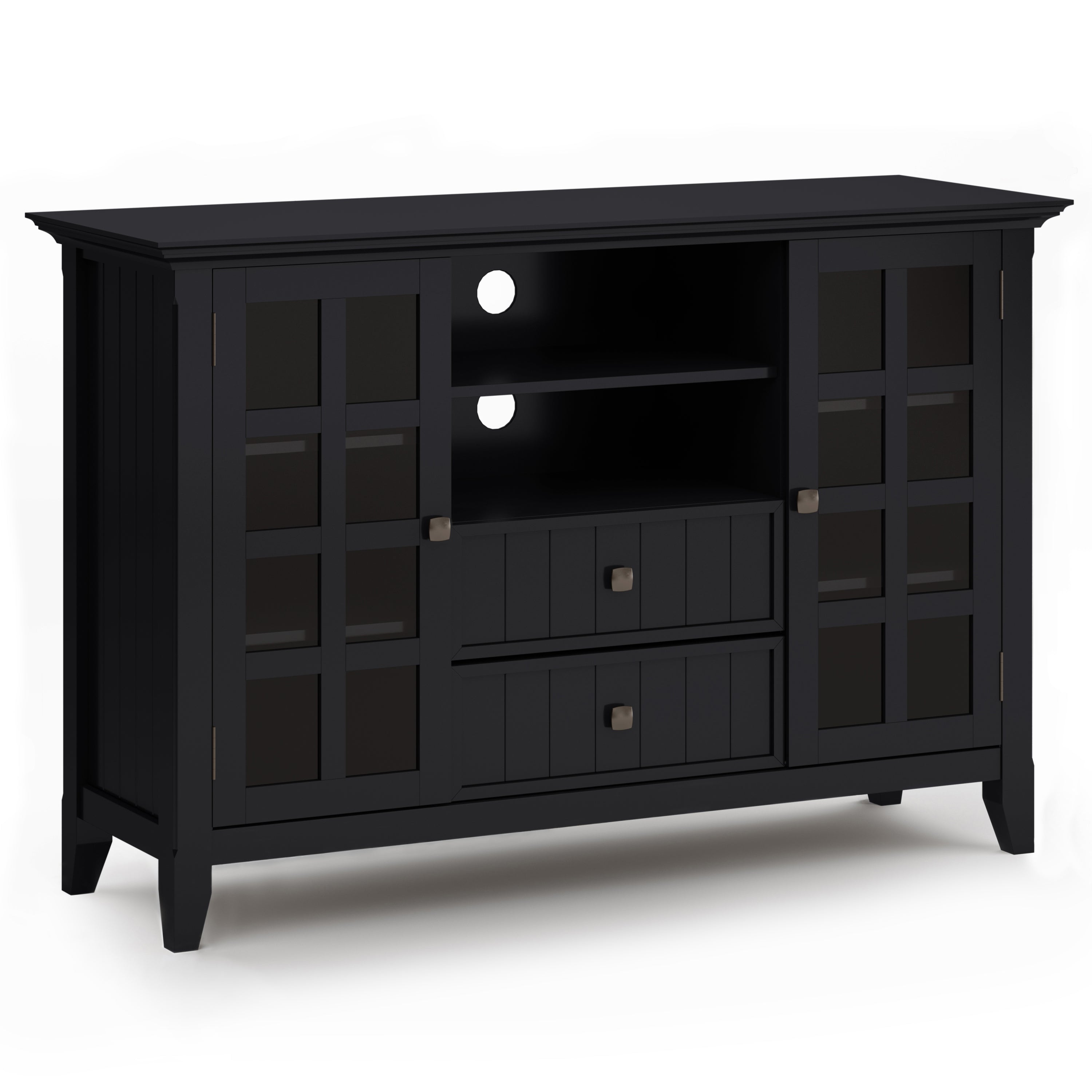 Acadian Tall TV Stand - Black | Media Console