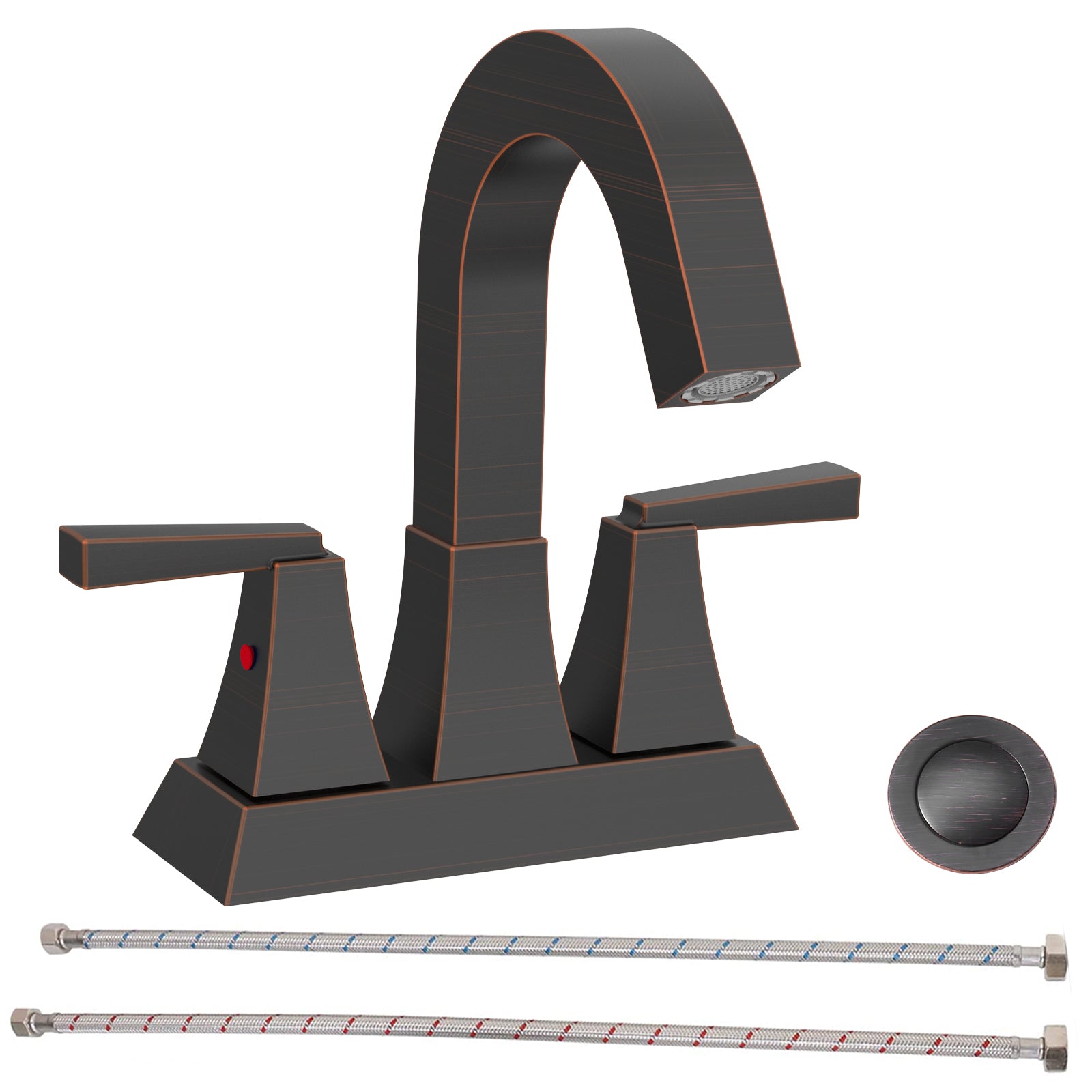 Oil Rubbed Bronze Bathroom Faucet Set