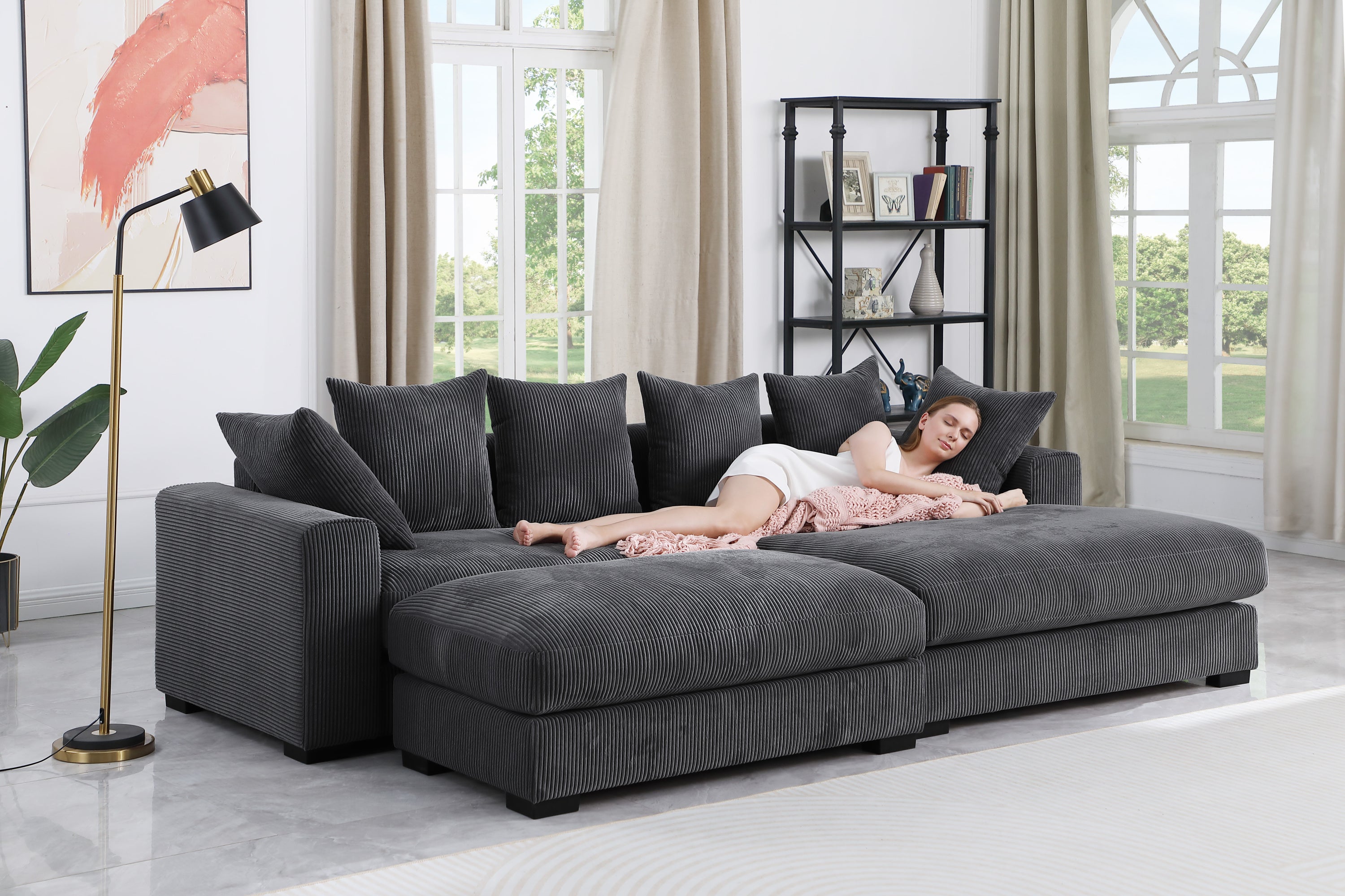 Duke 4-Piece Upholstered Sectional Sofa