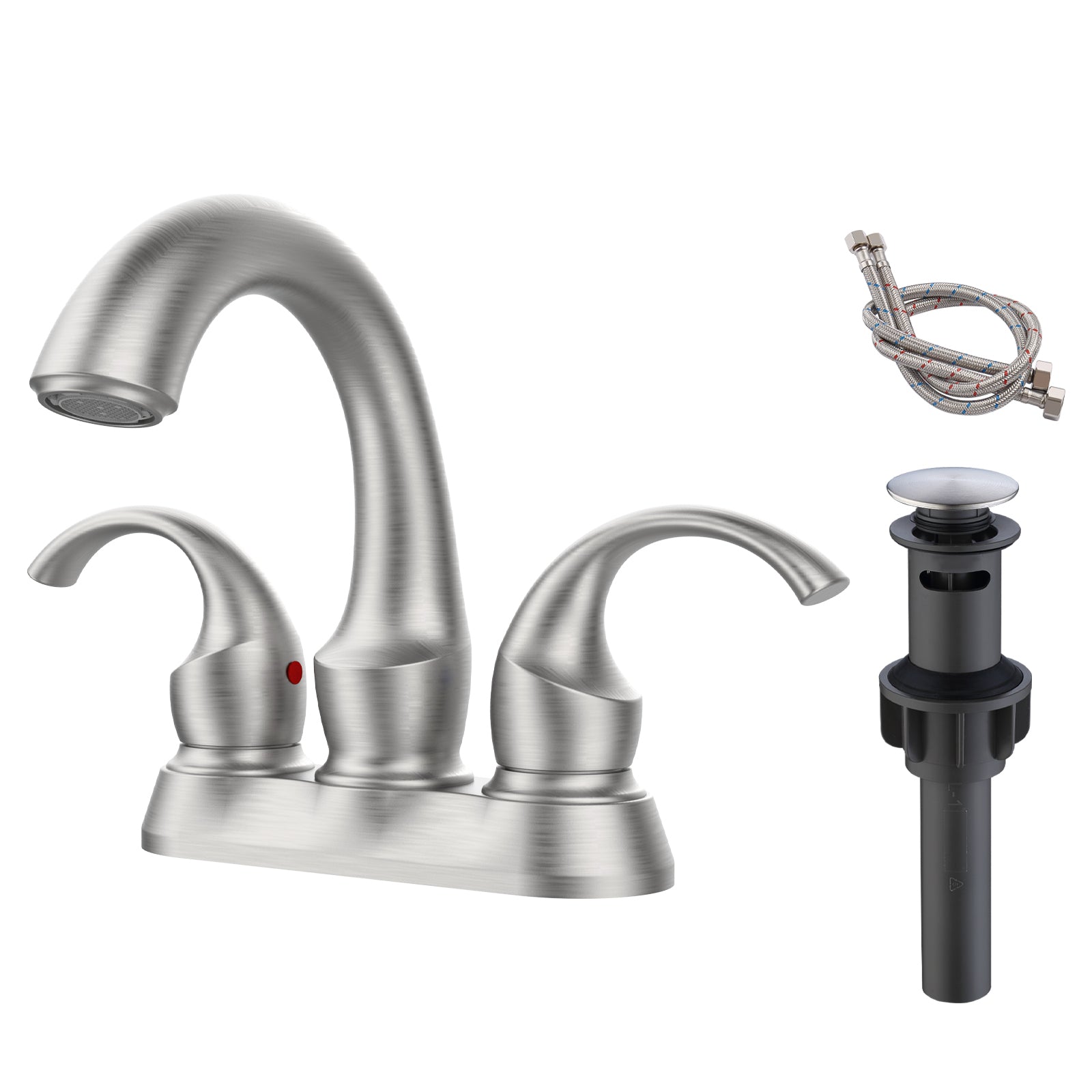Swan Faucet: Brushed Nickel, 4" Centerset, FR4075-NP